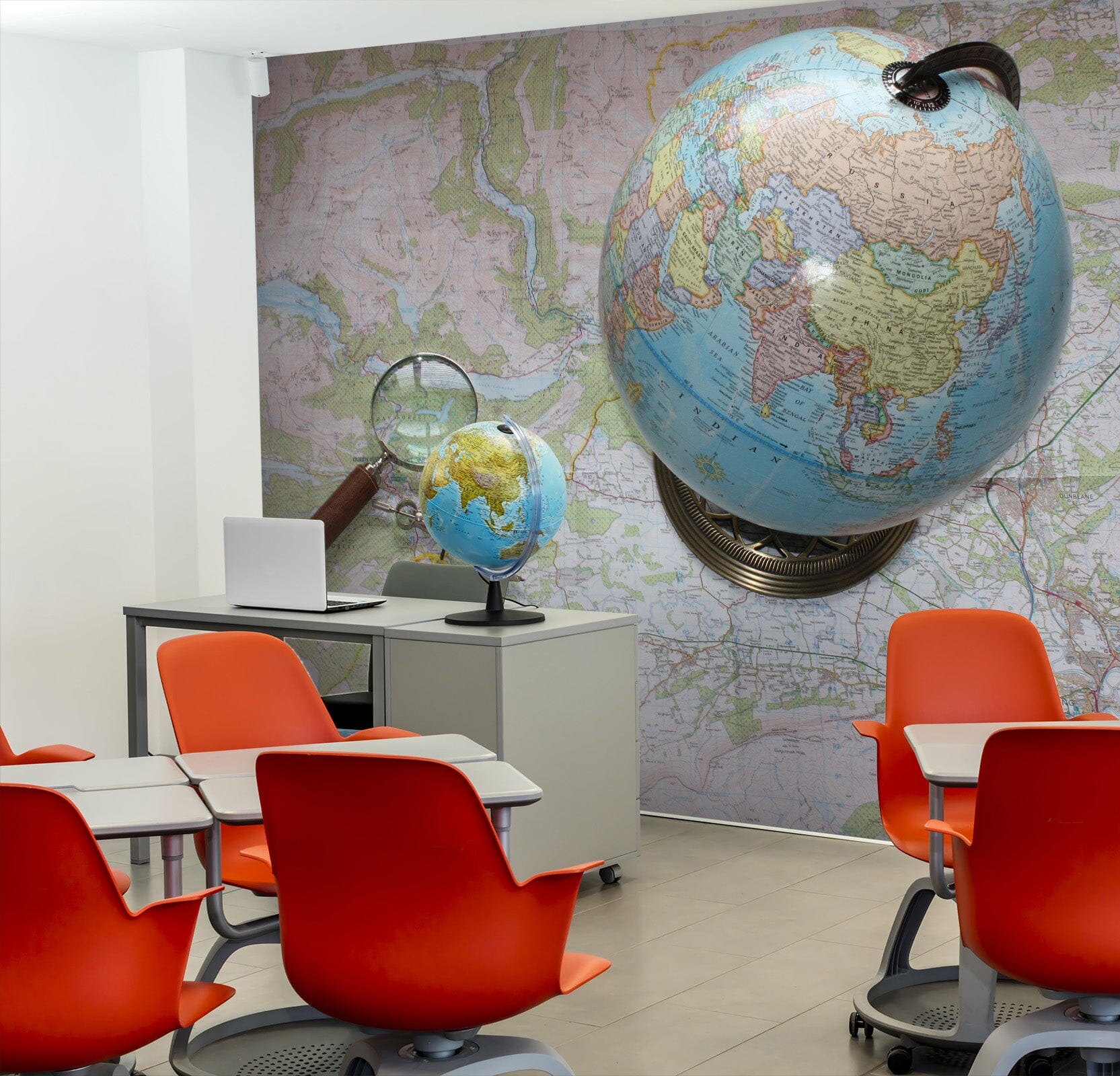 3D Blue Globe 165 Wall Murals Wallpaper AJ Wallpaper 2