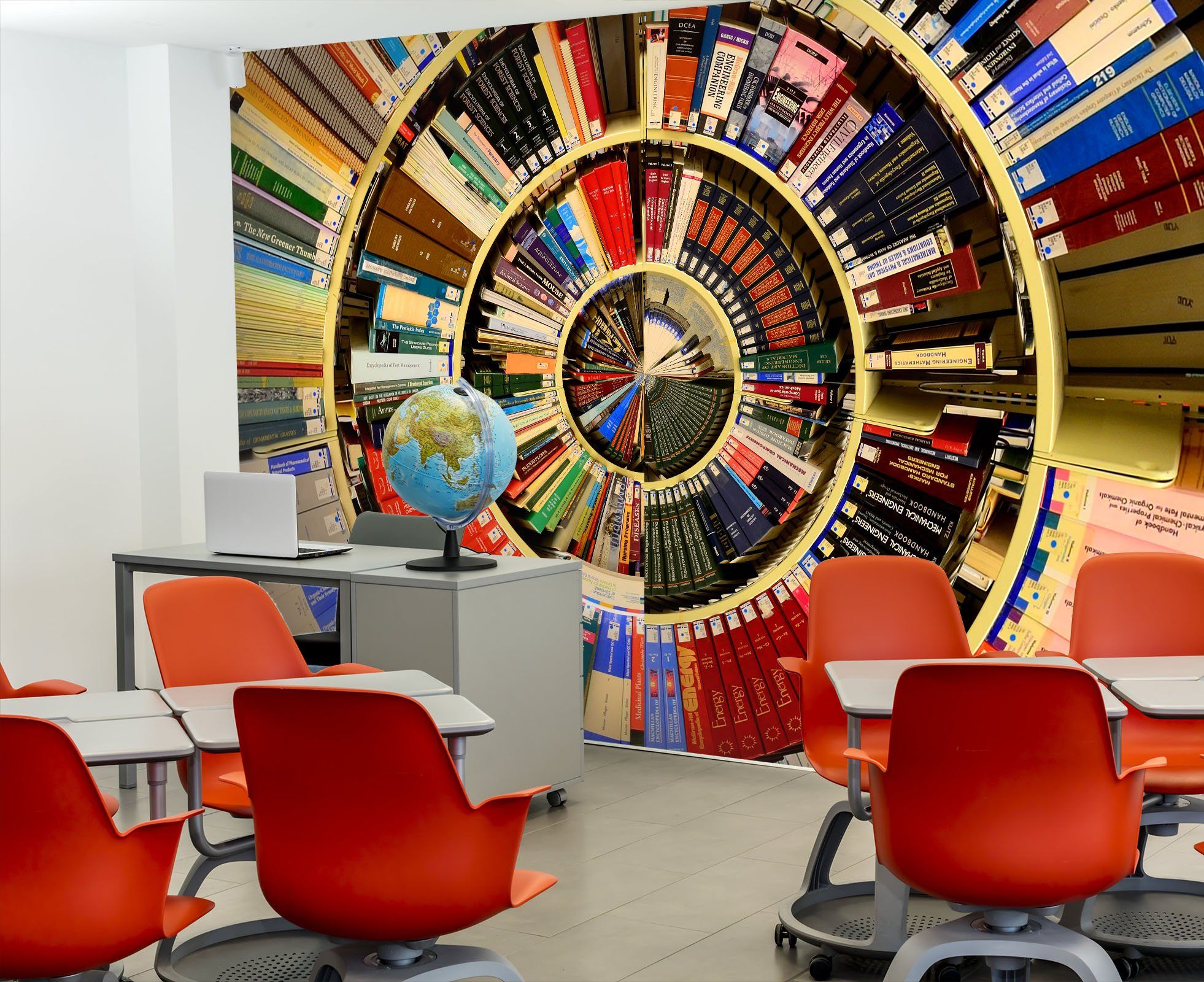 3D book clock 28 Wall Murals Wallpaper AJ Wallpaper 2