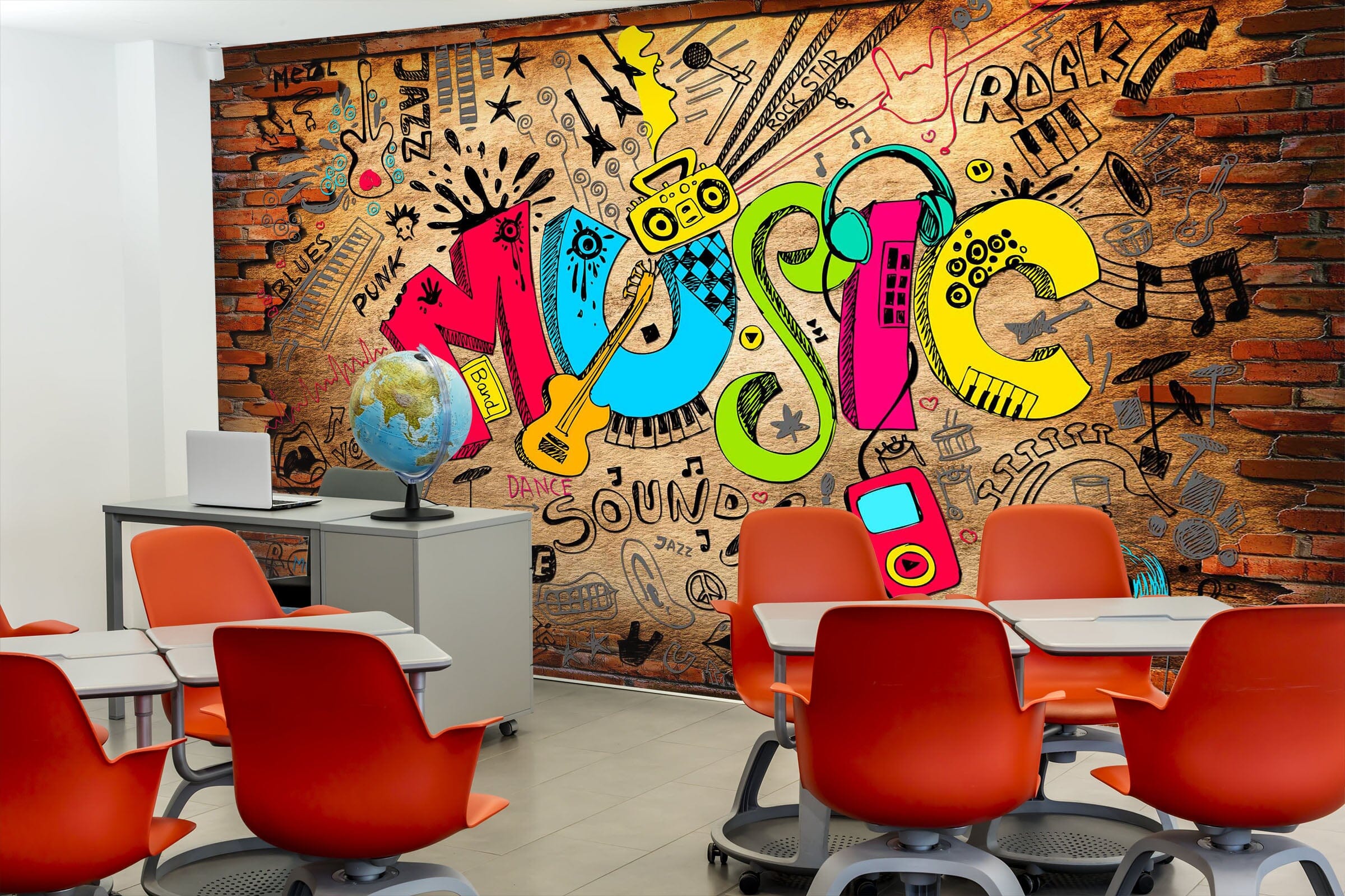 3D Colored Letters 001 Wall Murals Wallpaper AJ Wallpaper 2