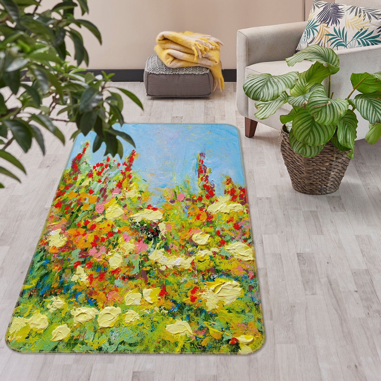 3D Painted Garden 3015 Allan P. Friedlander Rug Non Slip Rug Mat Mat AJ Creativity Home