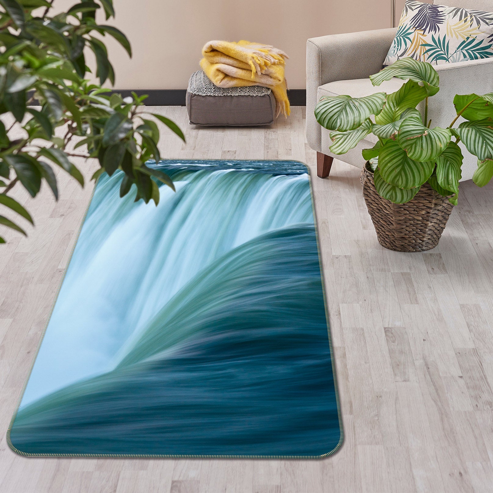 3D Waterfall 26009 Non Slip Rug Mat