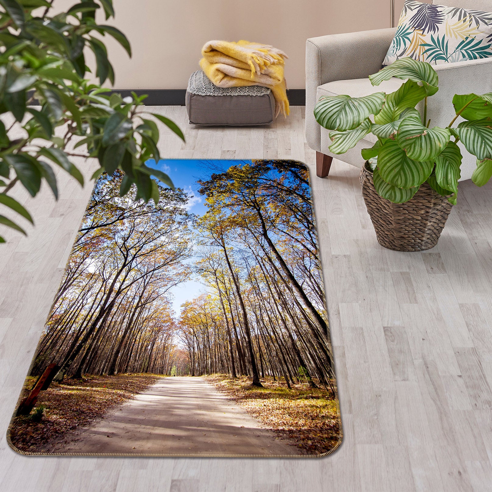 3D Forest The Way 29236 Non Slip Rug Mat