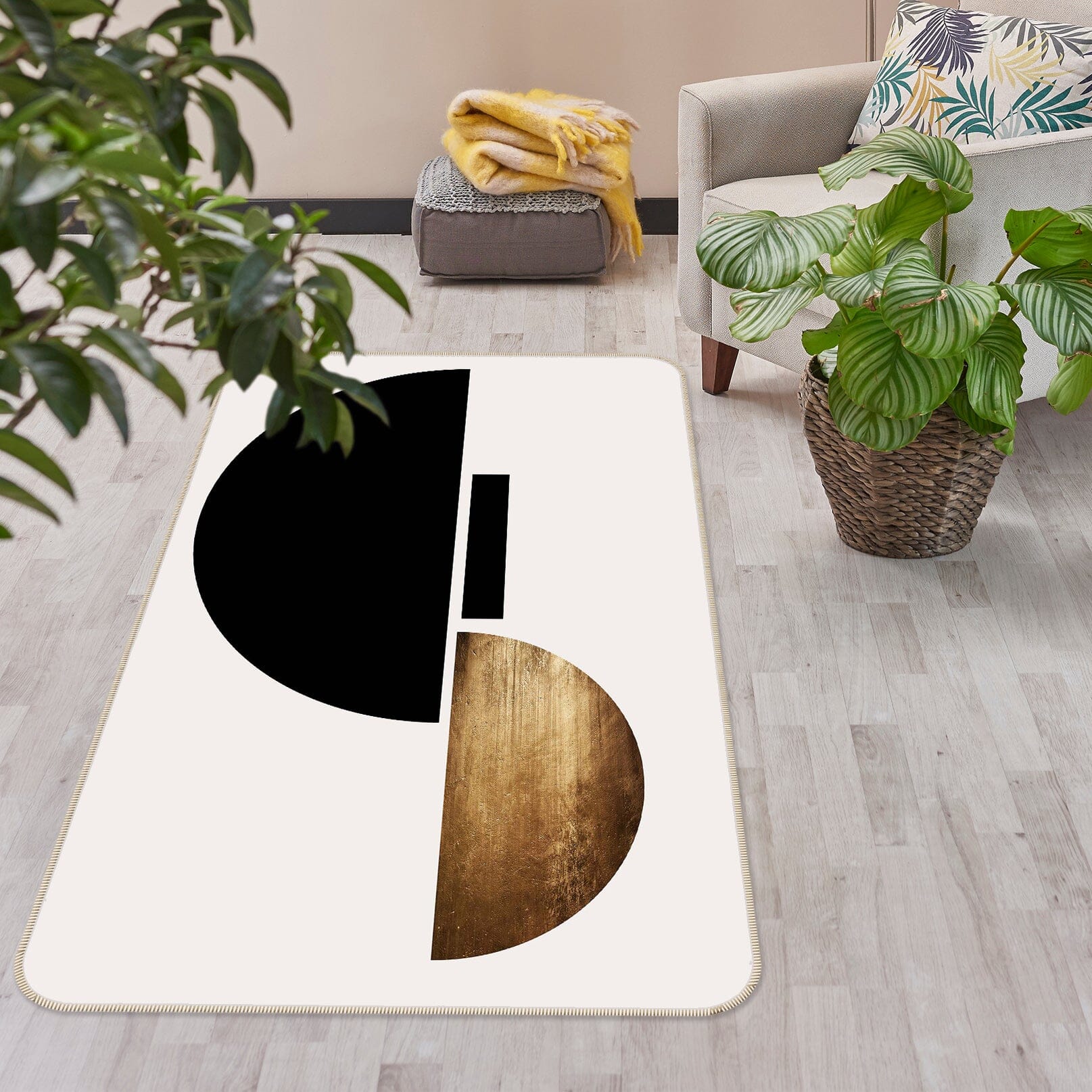 3D Semicircle 1110 Boris Draschoff Rug Non Slip Rug Mat Mat AJ Creativity Home