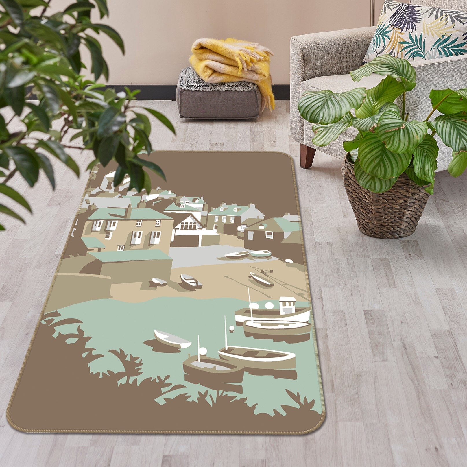 3D Port Isaac 1007 Steve Read Rug Non Slip Rug Mat Mat AJ Creativity Home
