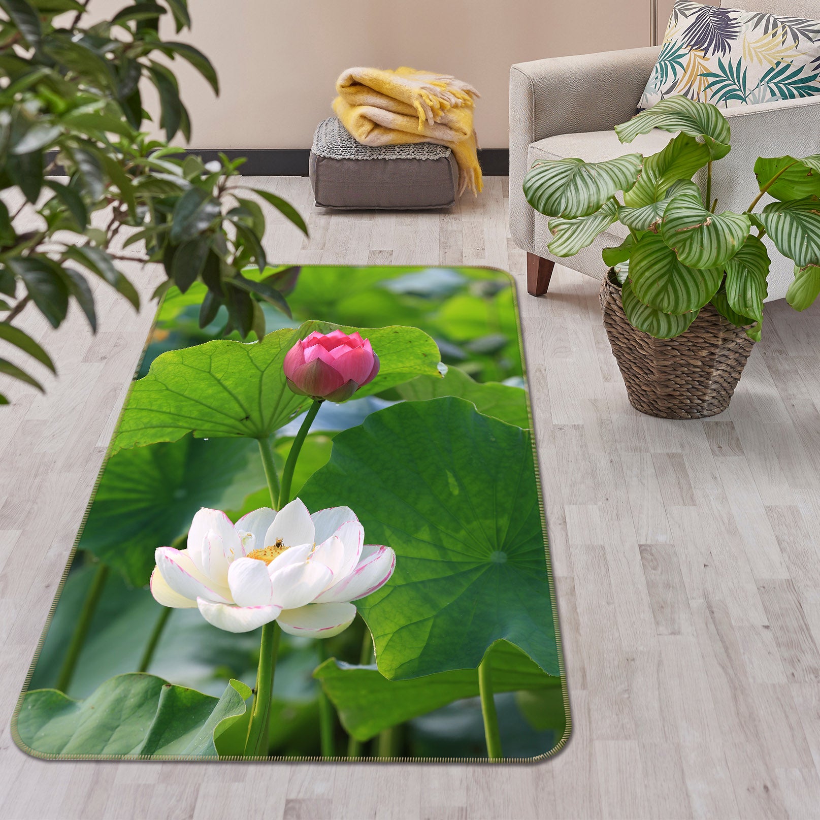 3D Lotus 26059 Non Slip Rug Mat