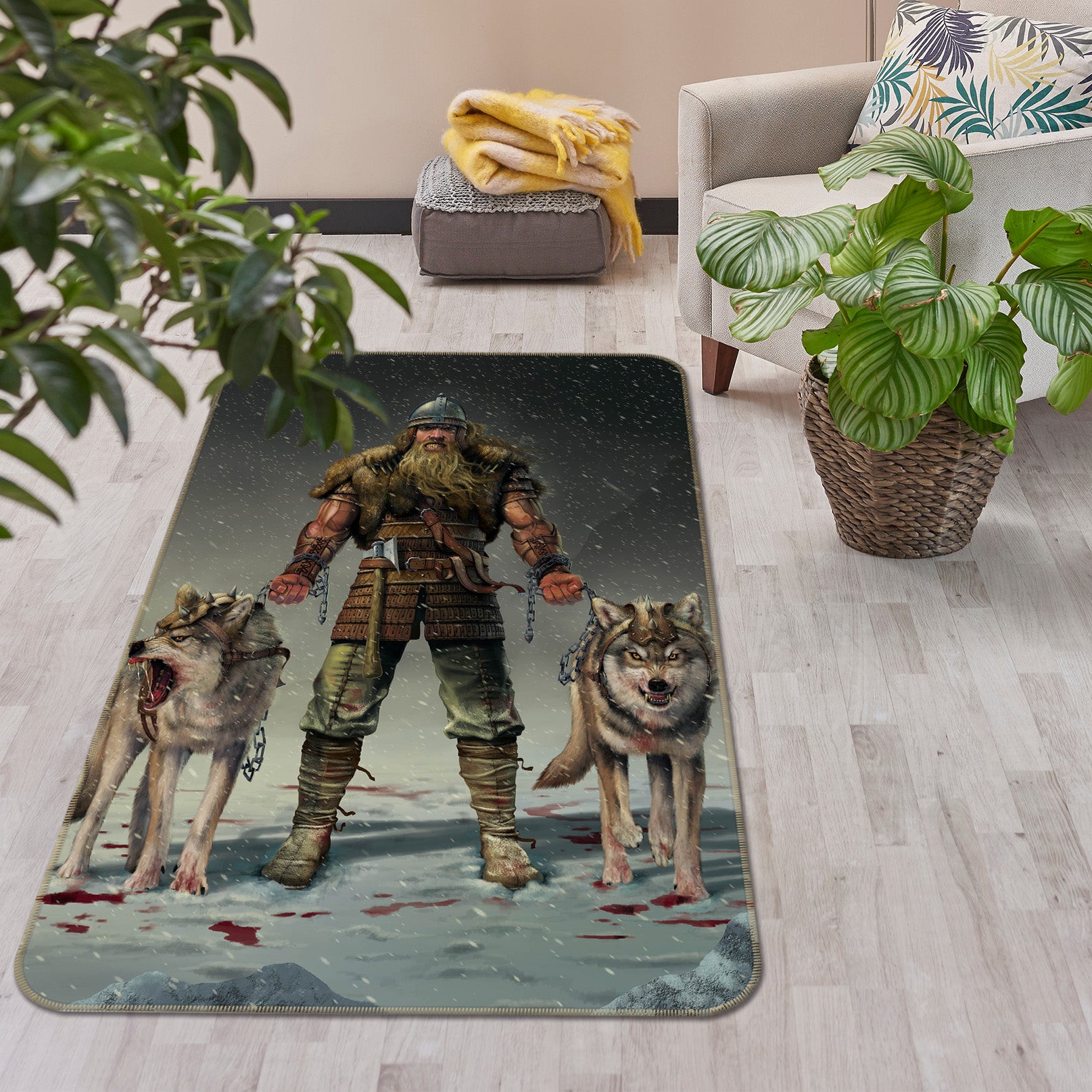 3D People Wolf 84240 Vincent Hie Rug Non Slip Rug Mat