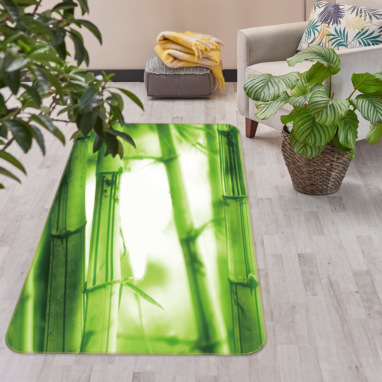 3D Bamboo 76165 Non Slip Rug Mat