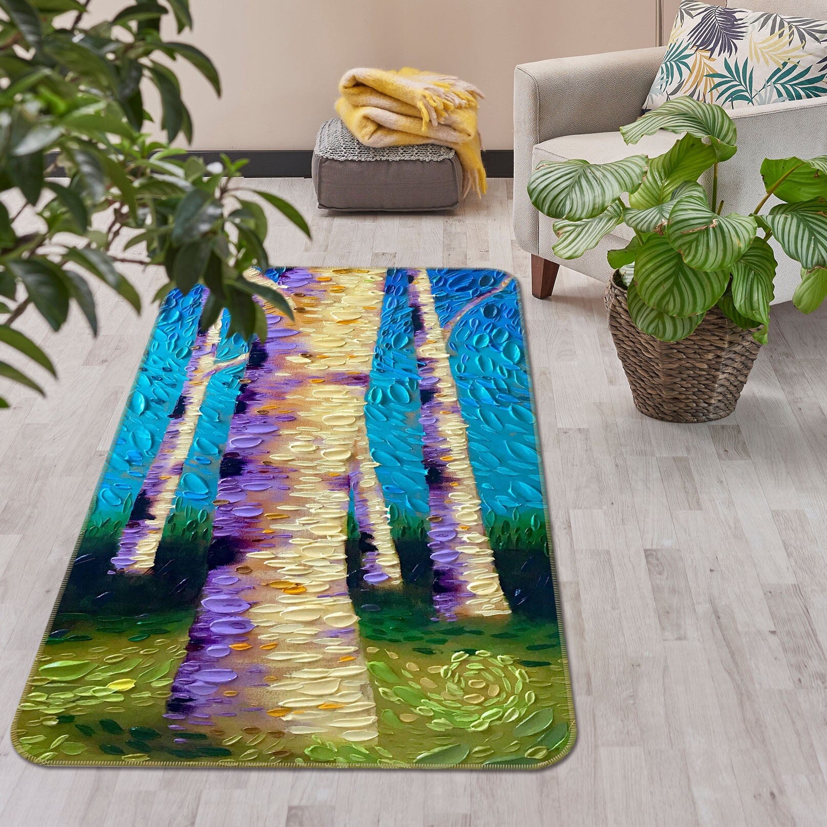 3D Garden Mystery Panel 1027 Dena Tollefson Rug Non Slip Rug Mat Mat AJ Creativity Home