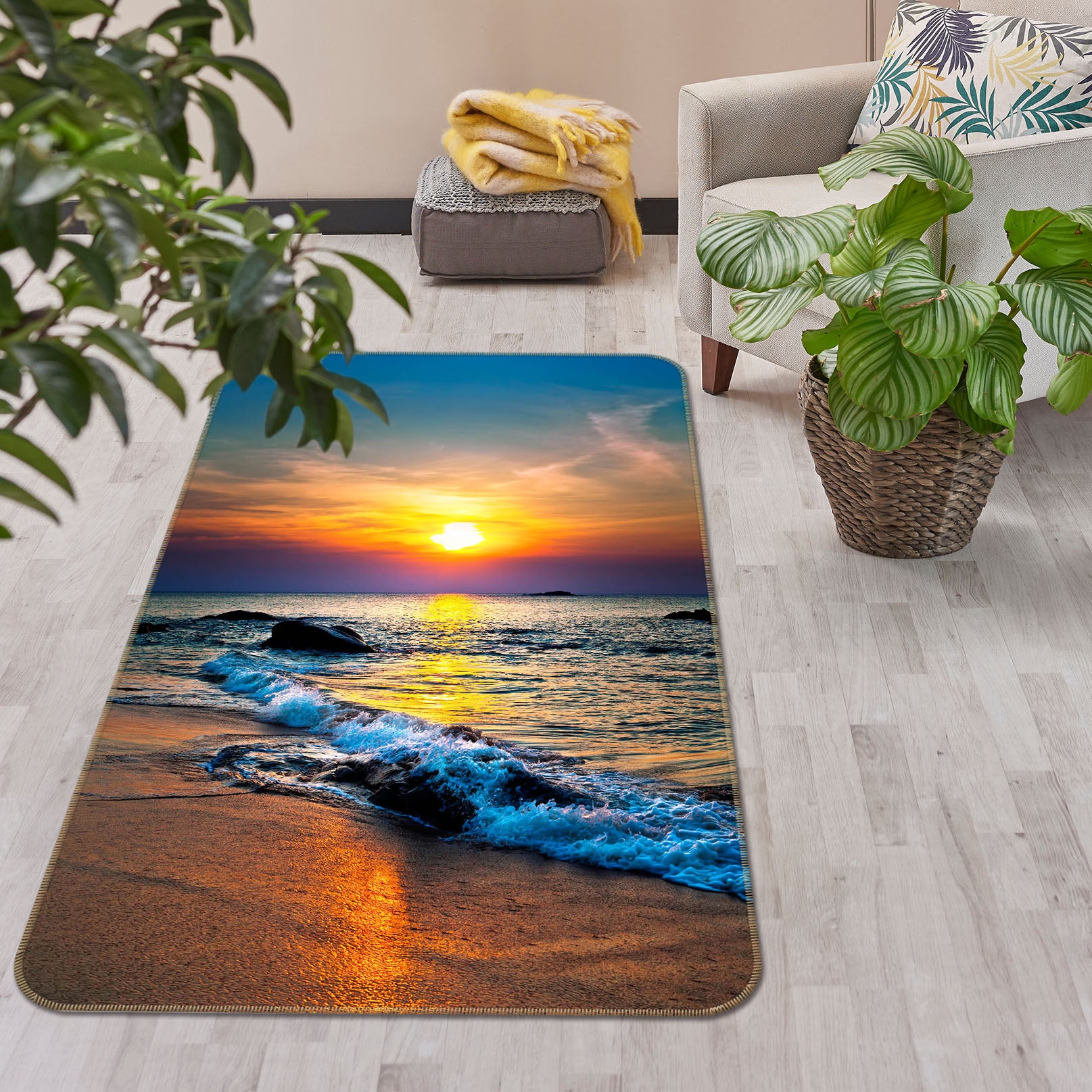 3D Seaside 26120 Non Slip Rug Mat
