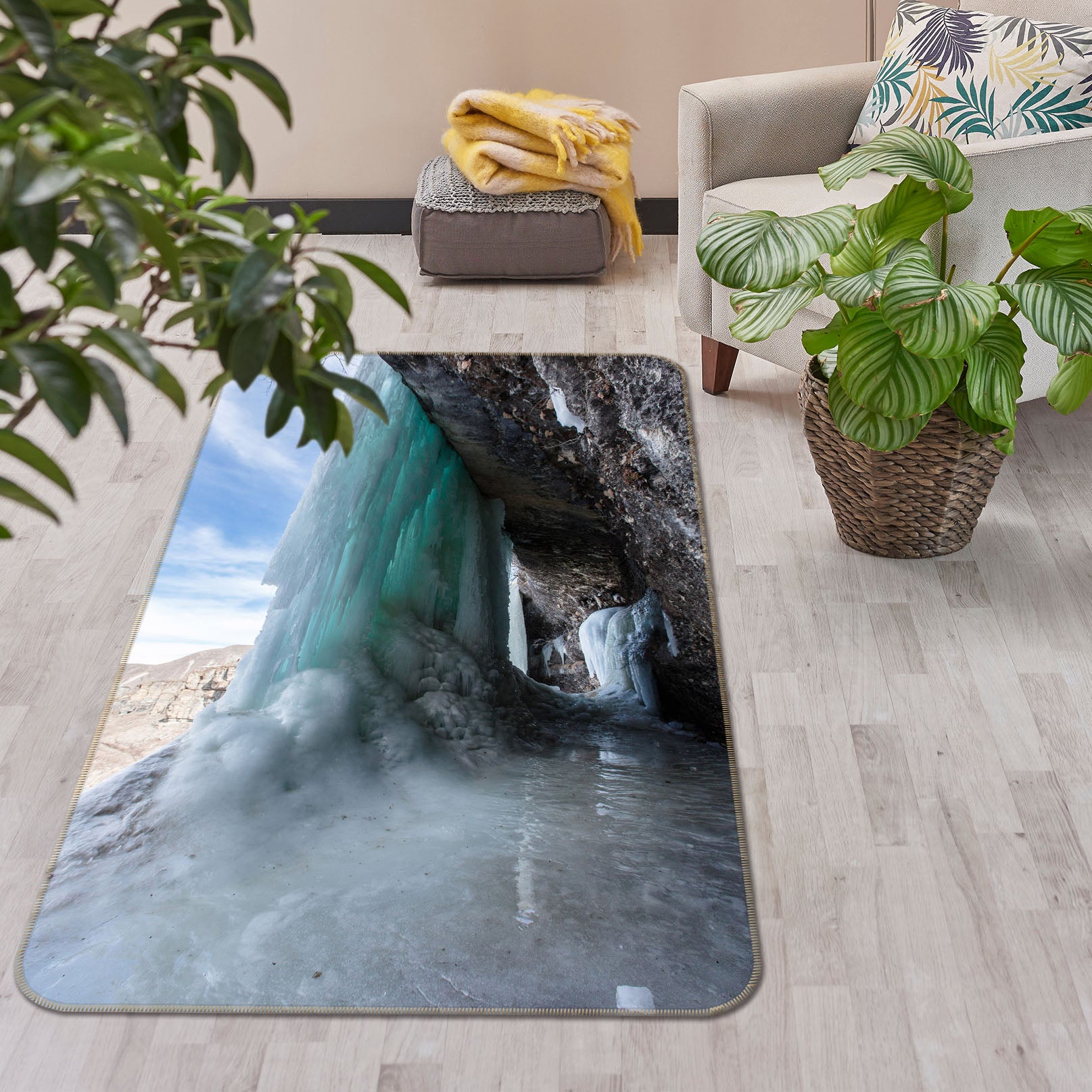 3D Glacier 26208 Non Slip Rug Mat