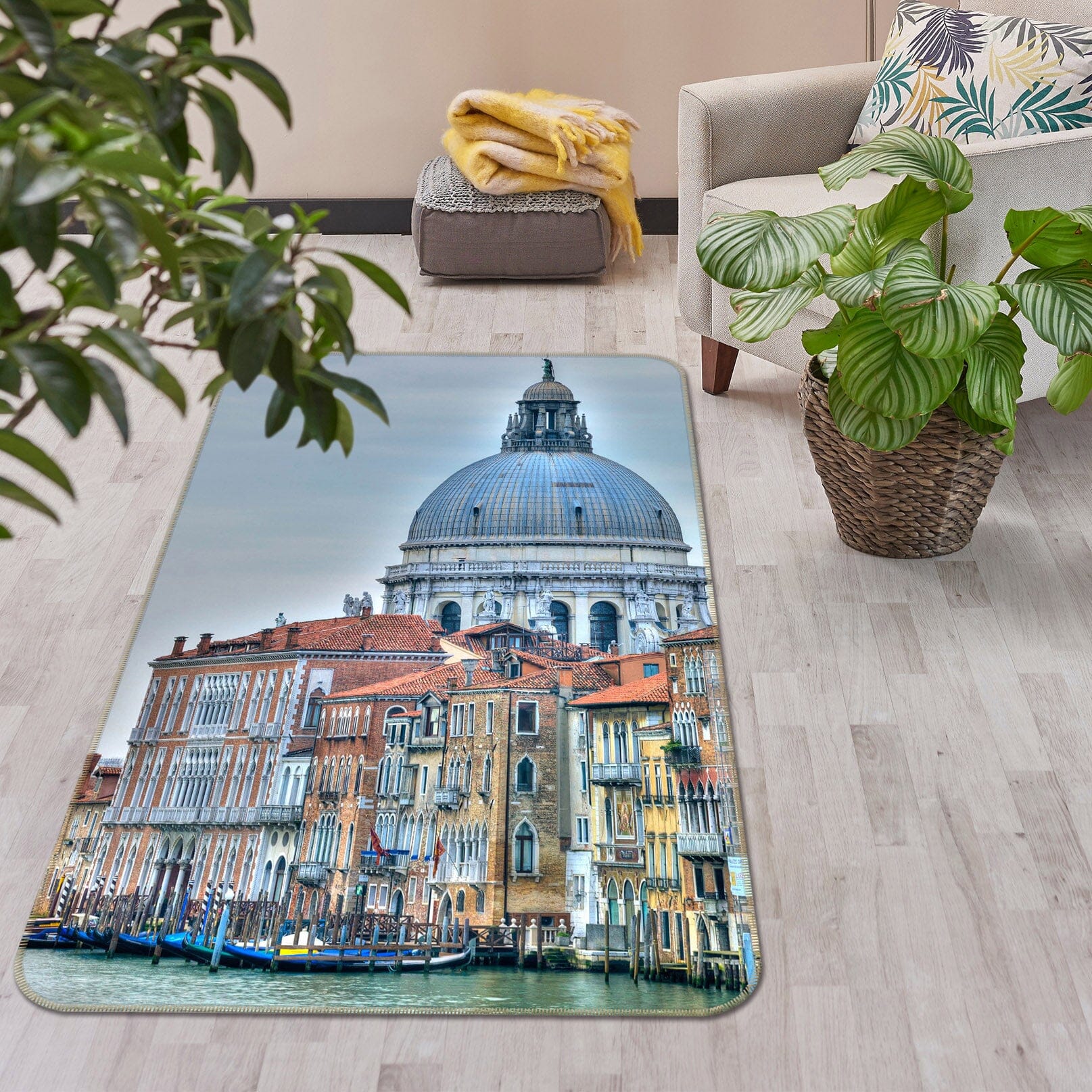 3D Round Building 3040 Assaf Frank Rug Non Slip Rug Mat Mat AJ Creativity Home