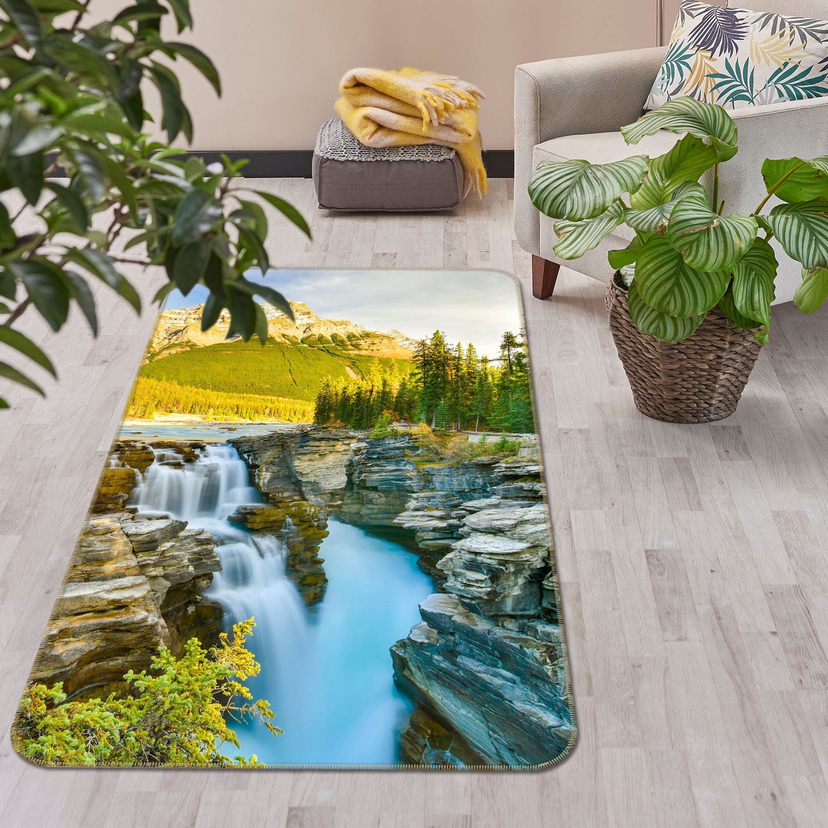 3D Waterfall 26169 Non Slip Rug Mat