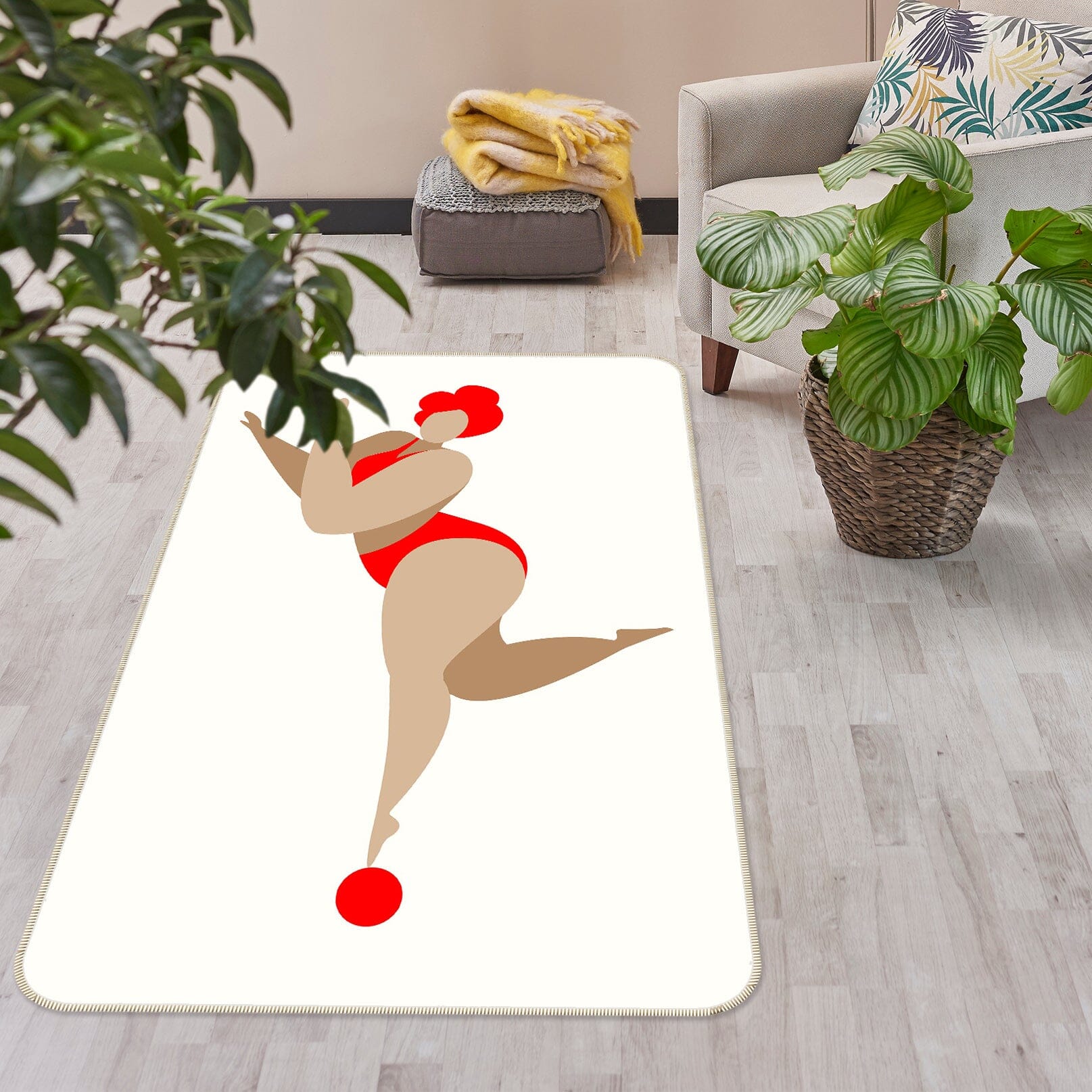 3D Red Dancing Queen 1033 Boris Draschoff Rug Non Slip Rug Mat Mat AJ Creativity Home