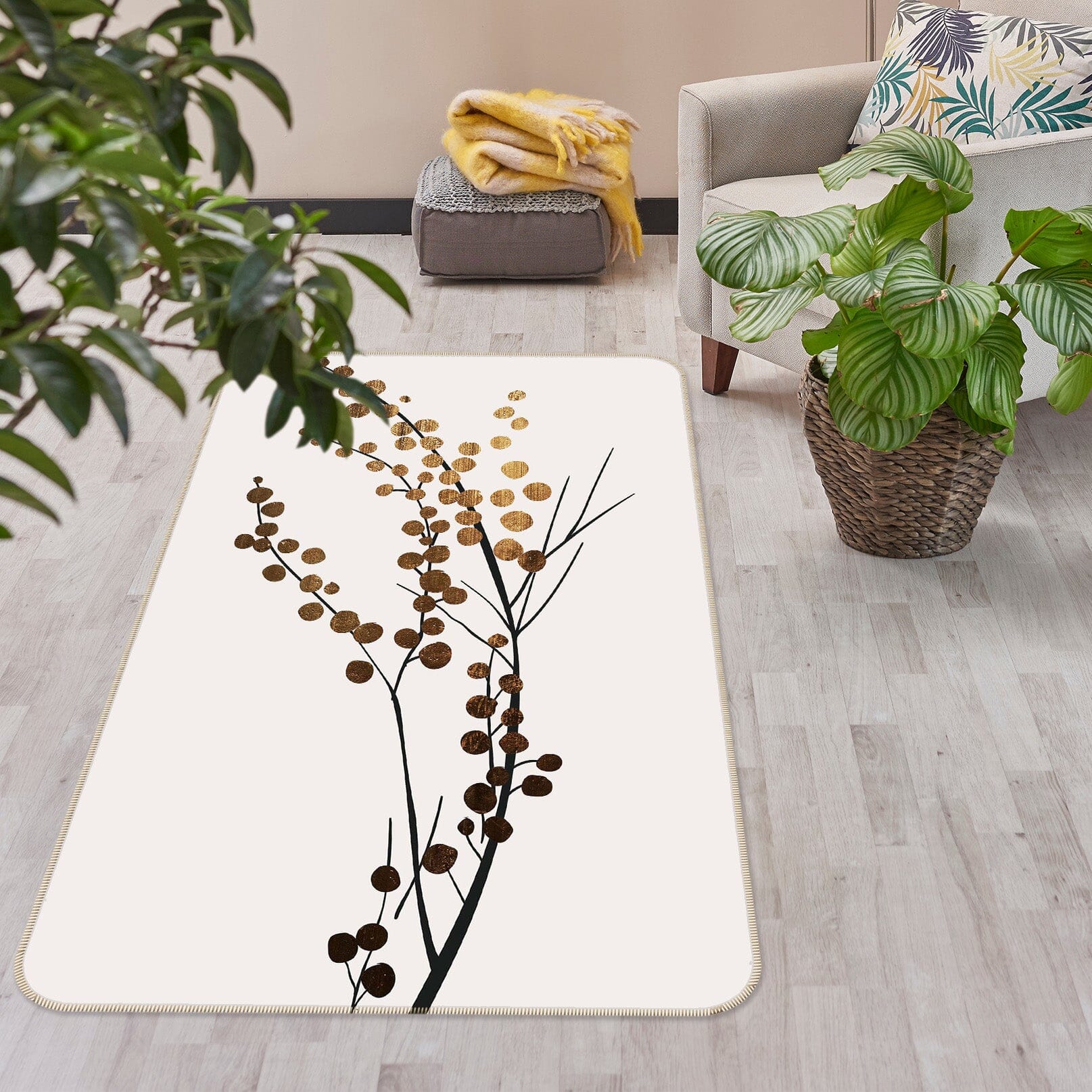 3D Golden Brench 1049 Boris Draschoff Rug Non Slip Rug Mat Mat AJ Creativity Home