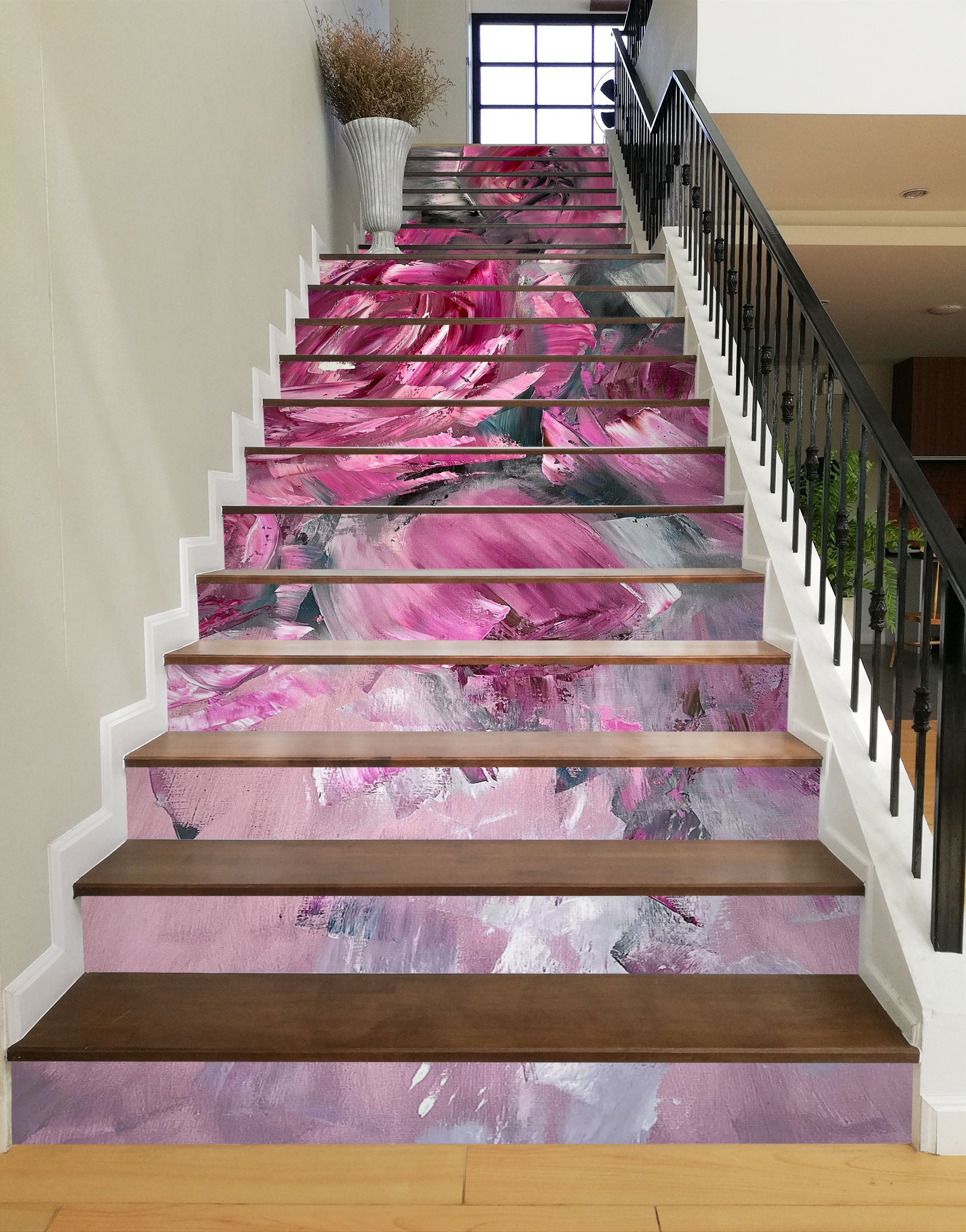 3D Rose Painting 3931 Skromova Marina Stair Risers
