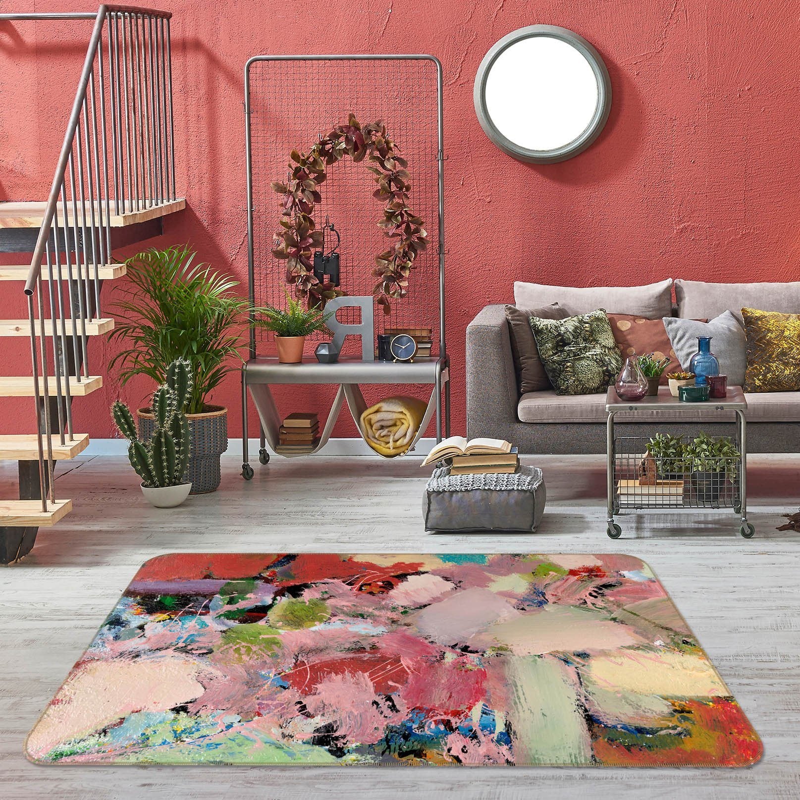 3D Azaleas 1012 Allan P. Friedlander Rug Non Slip Rug Mat Mat AJ Creativity Home