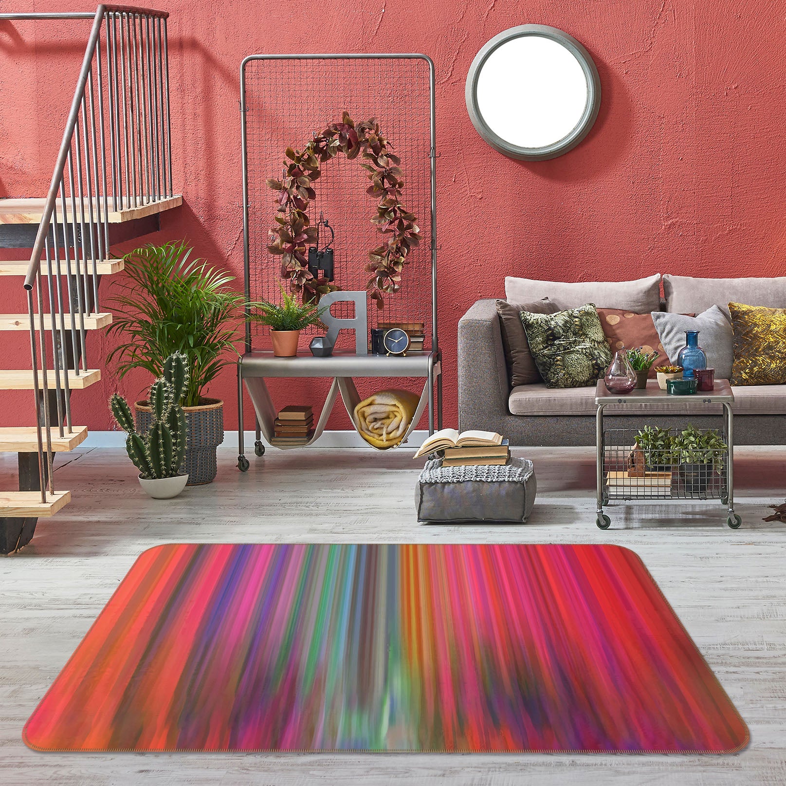 3D Abstract Color 70033 Shandra Smith Rug Non Slip Rug Mat