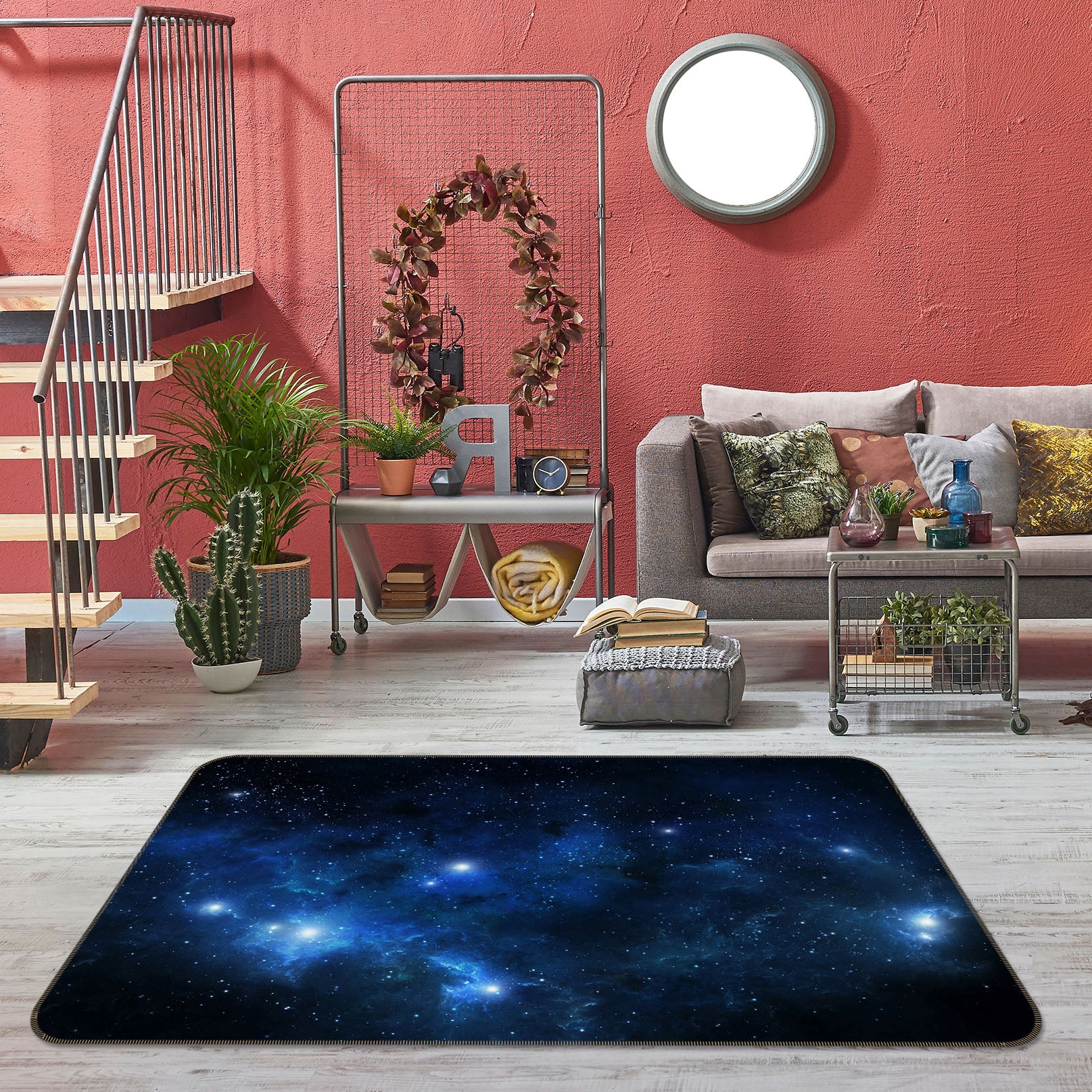 3D Starry Sky 31122 Non Slip Rug Mat