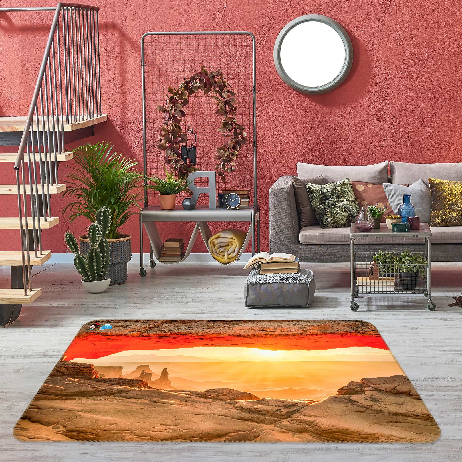 3D Sunshine Mountain 5126 Beth Sheridan Rug Non Slip Rug Mat