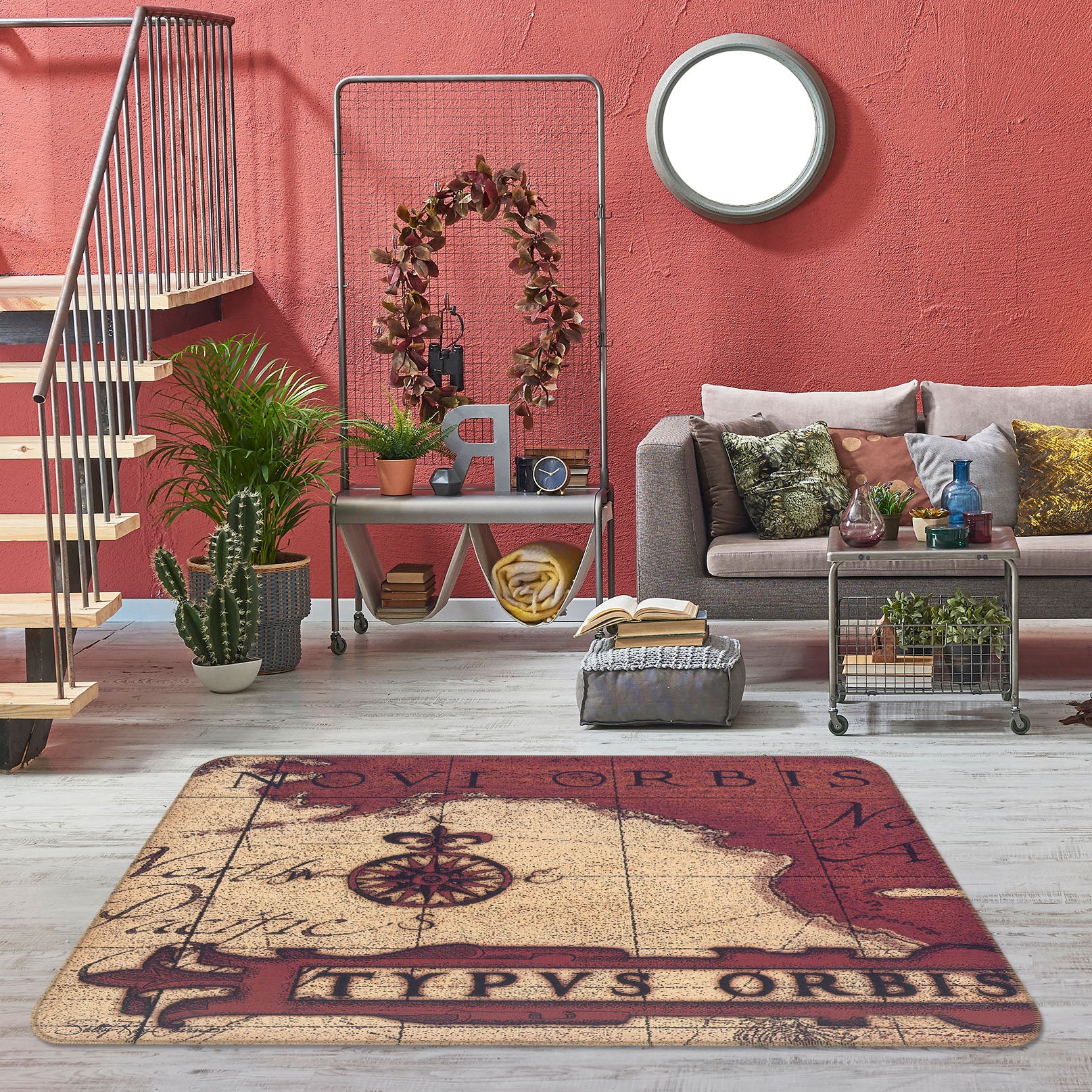 3D Map Marker 32050 Non Slip Rug Mat