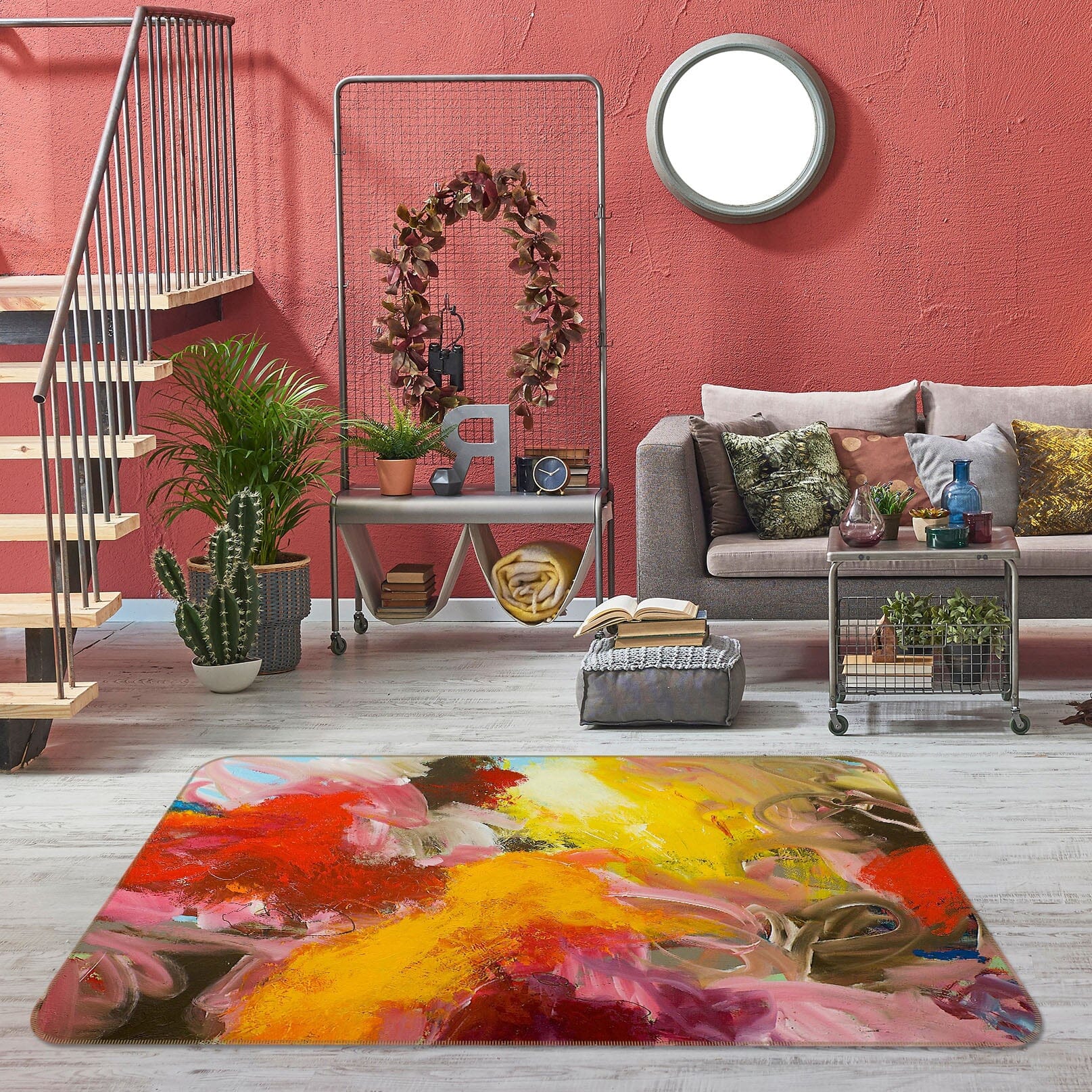 3D Sunny Garden 1035 Allan P. Friedlander Rug Non Slip Rug Mat Mat AJ Creativity Home