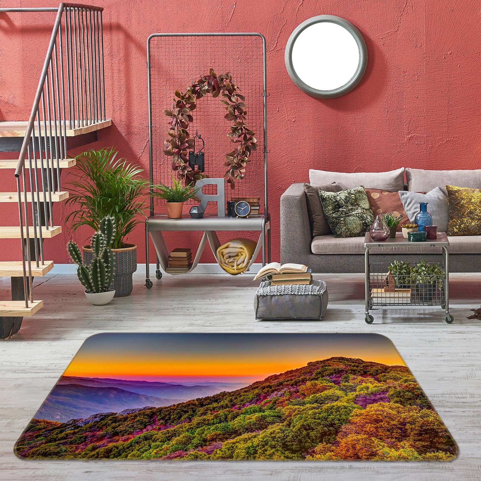 3D Mountains 77016 Non Slip Rug Mat