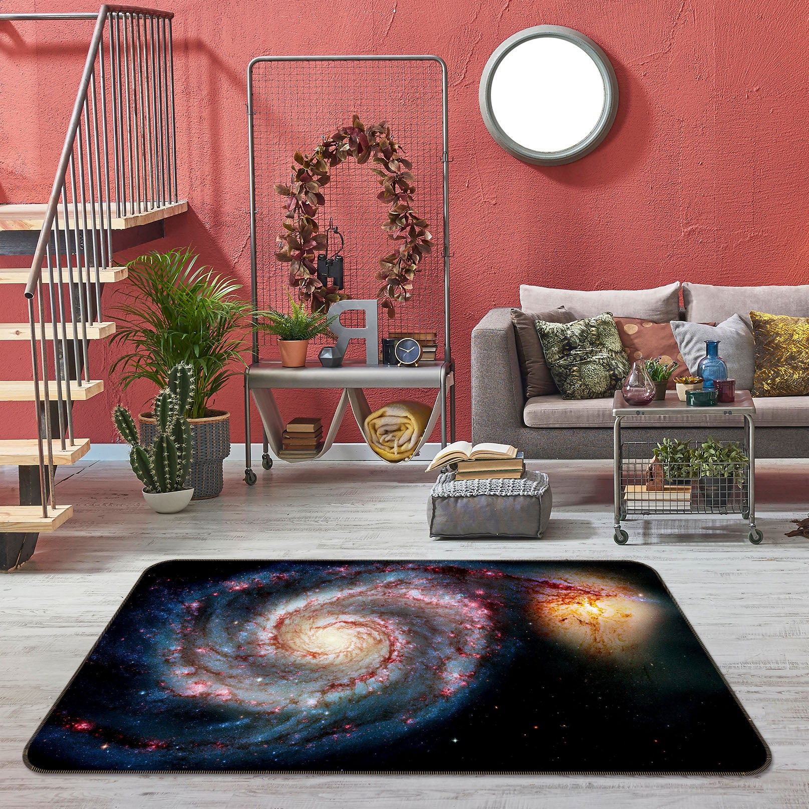 3D Galaxy Starry Sky 31131 Non Slip Rug Mat