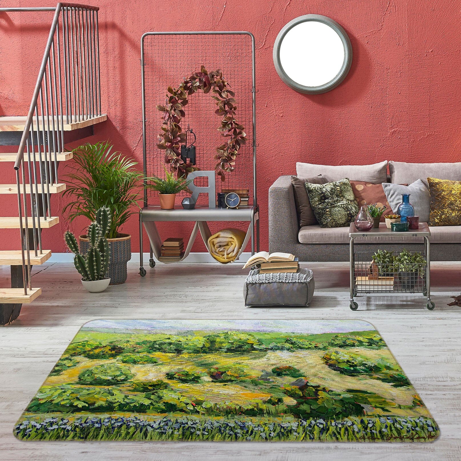 3D Golden Steppe 1104 Allan P. Friedlander Rug Non Slip Rug Mat Mat AJ Creativity Home