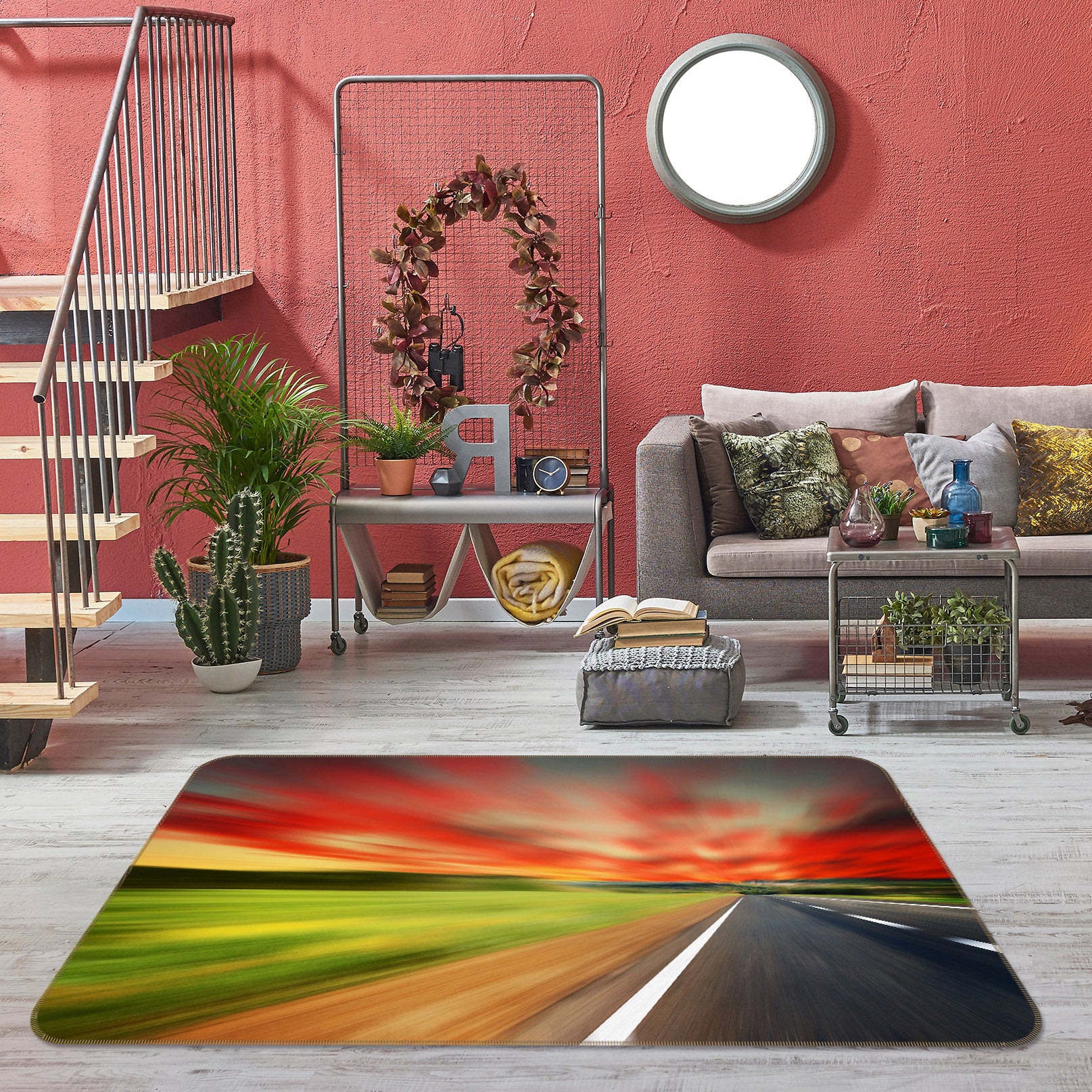 3D Highway 32084 Non Slip Rug Mat
