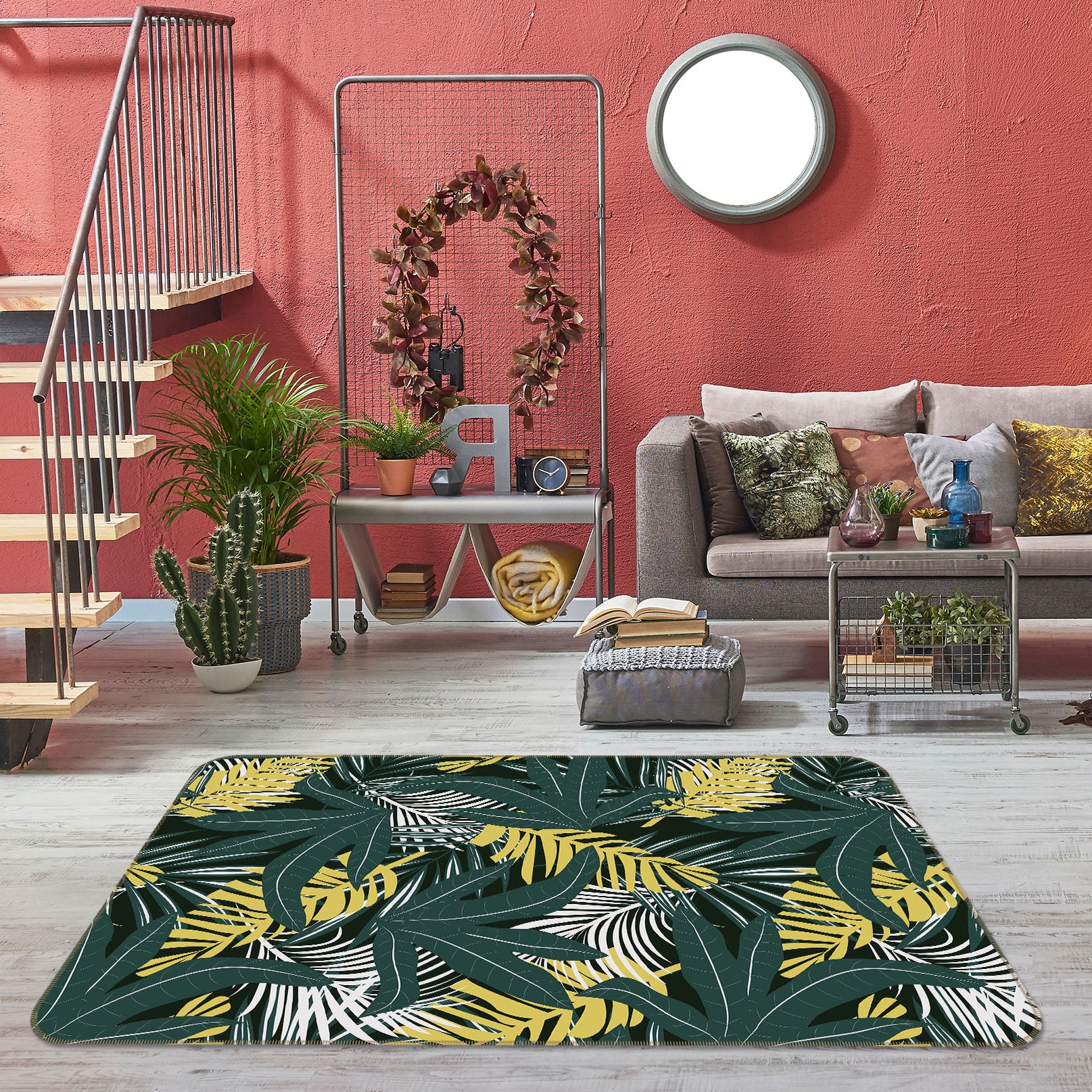 3D Leaves 31051 Non Slip Rug Mat