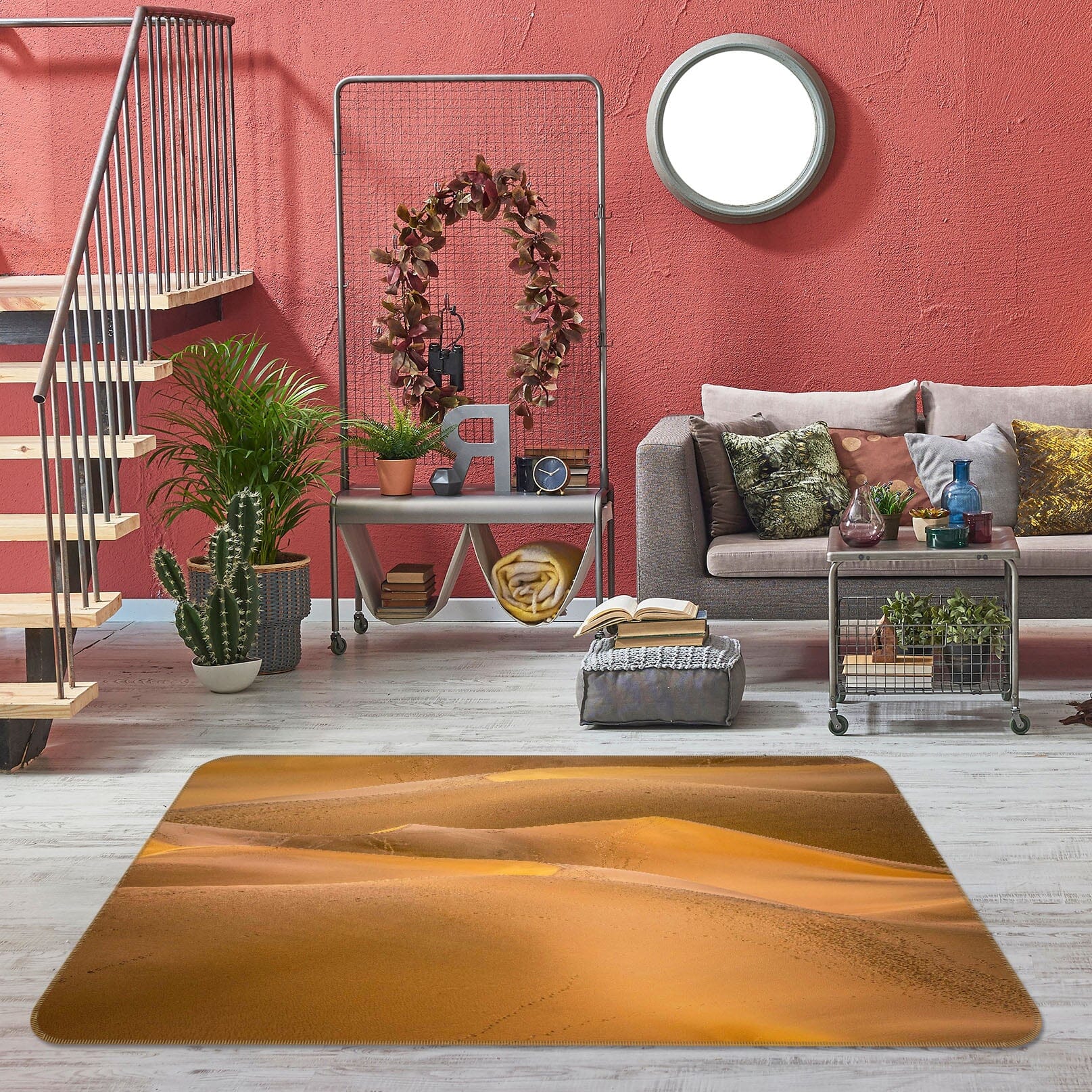 3D Loess Desert 1127 Marco Carmassi Rug Non Slip Rug Mat Mat AJ Creativity Home