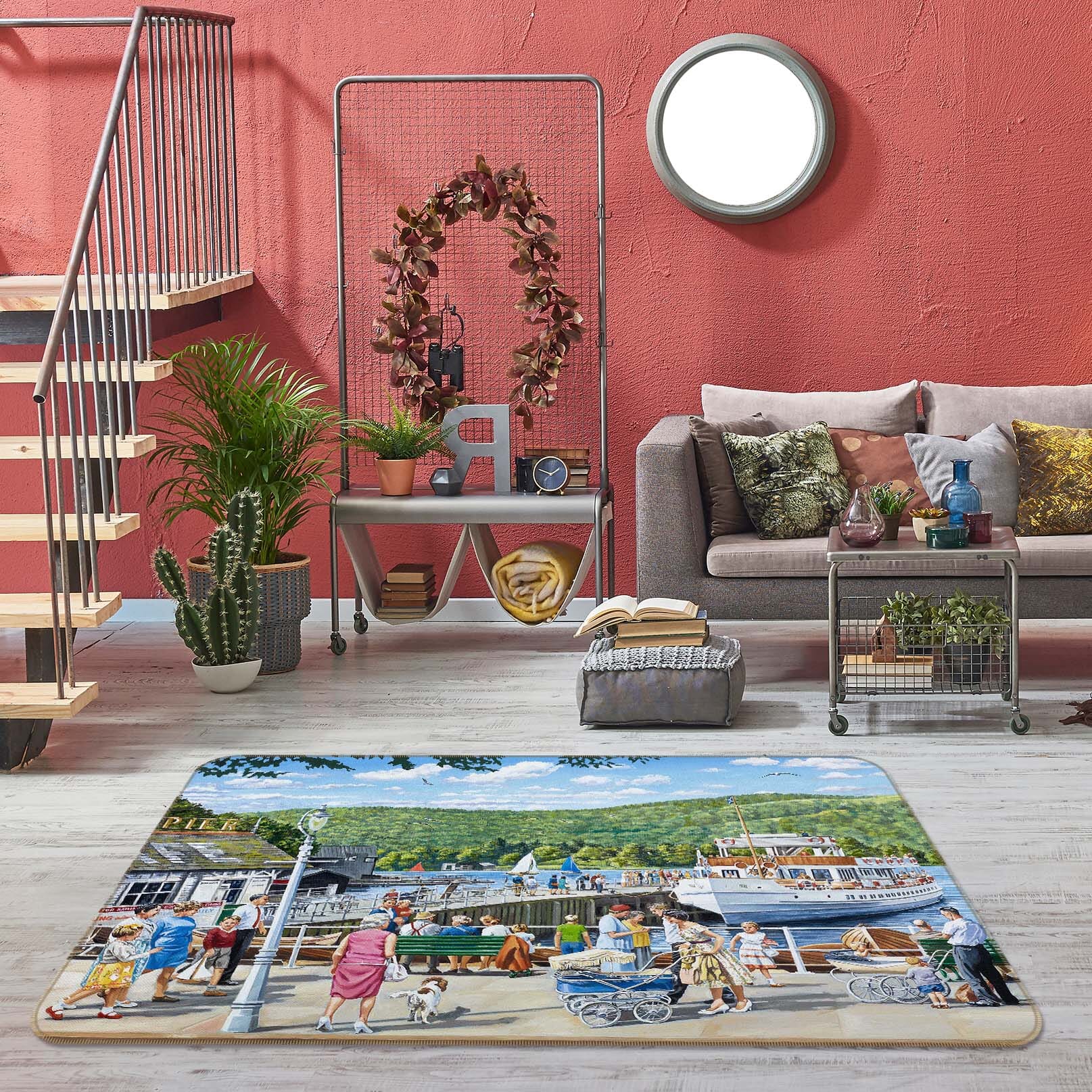 3D Lively City 1059 Trevor Mitchell Rug Non Slip Rug Mat Mat AJ Creativity Home