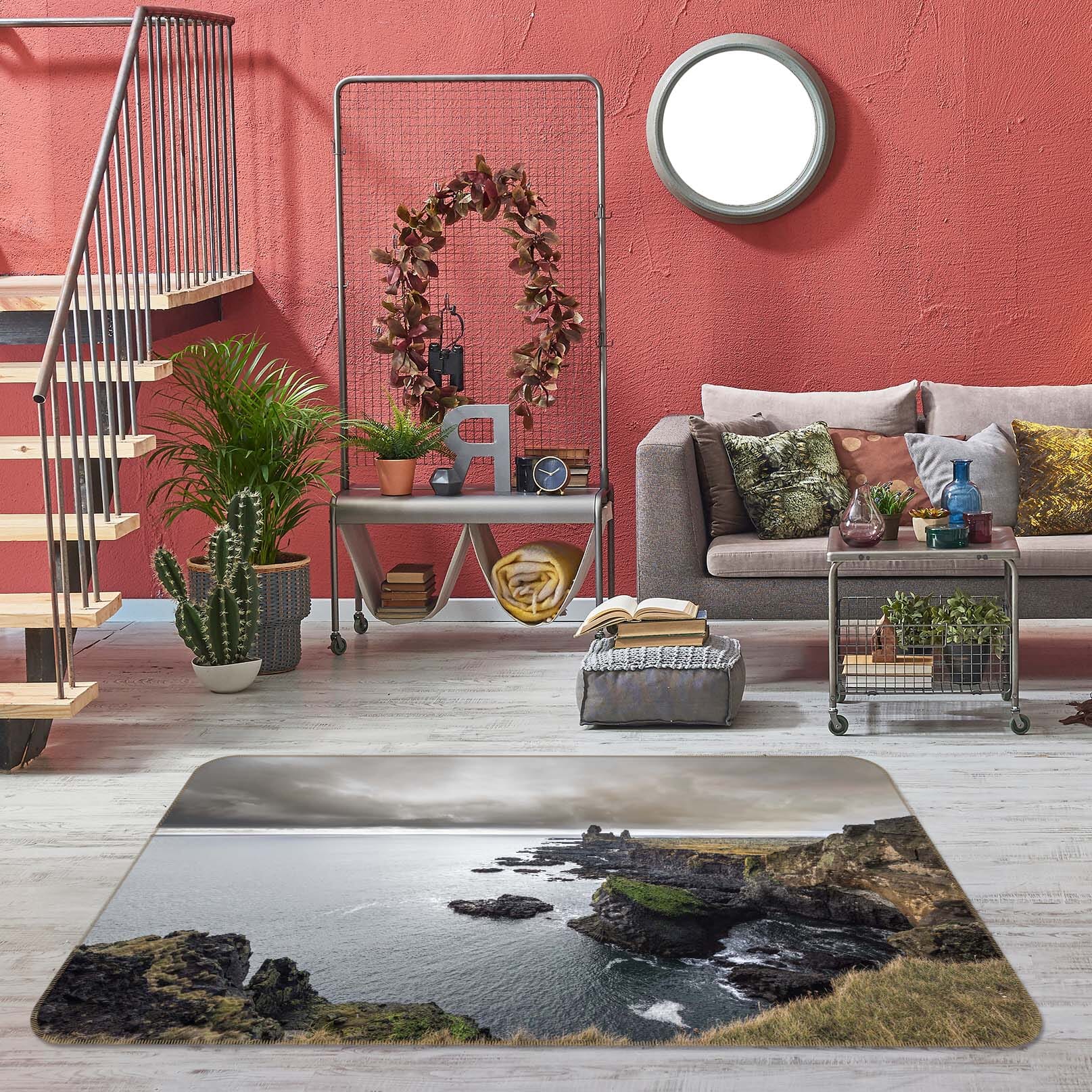 3D Sea Stones 1119 Marco Carmassi Rug Non Slip Rug Mat Mat AJ Creativity Home