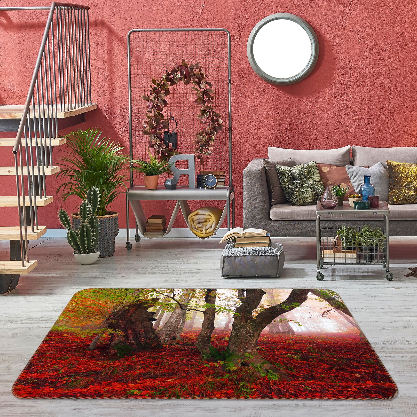 3D Wood 35109 Non Slip Rug Mat