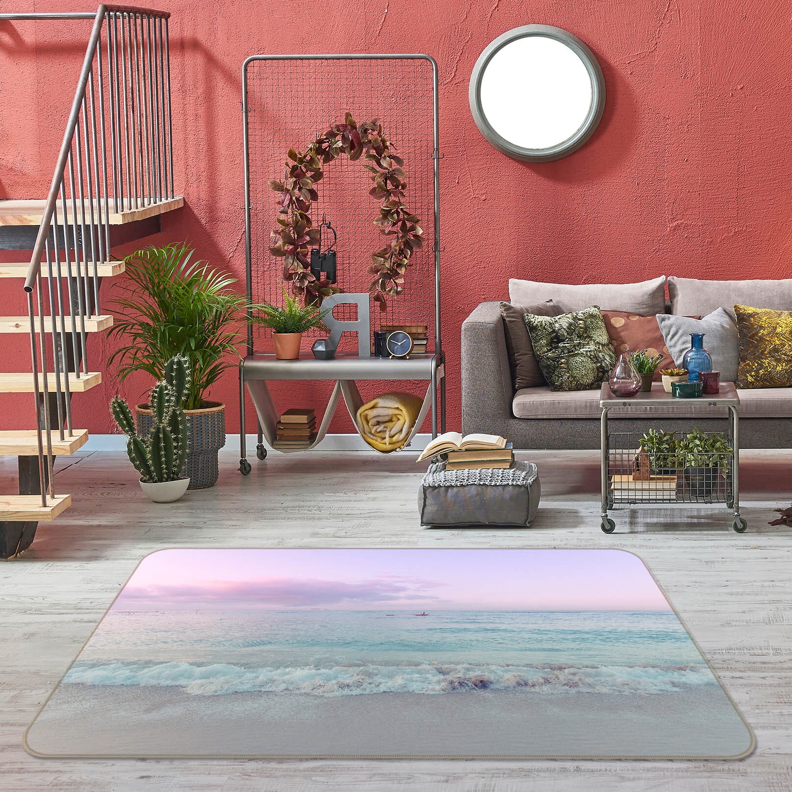 3D Sea Sky 1007 Noirblanc777 Rug Non Slip Rug Mat Mat AJ Creativity Home