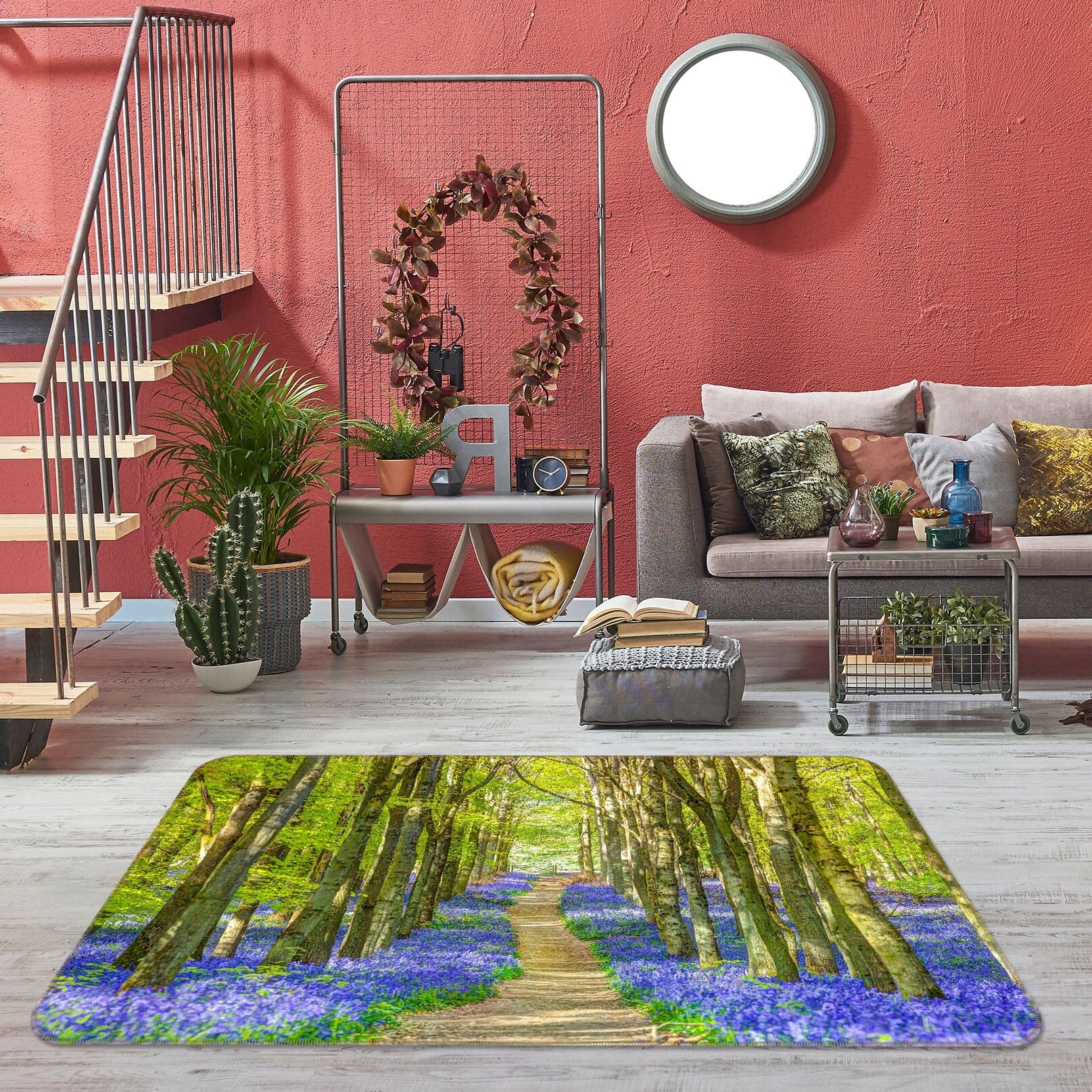 3D Forest Path 1014 Assaf Frank Rug Non Slip Rug Mat Mat AJ Creativity Home