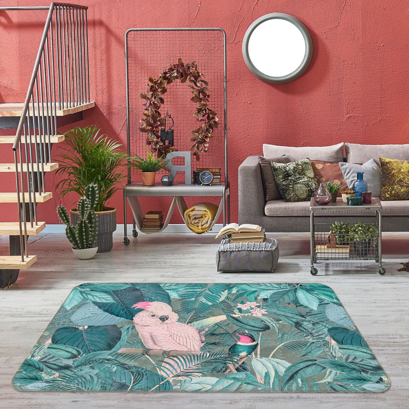 3D Jungle Friends 1027 Andrea haase Rug Non Slip Rug Mat Mat AJ Creativity Home