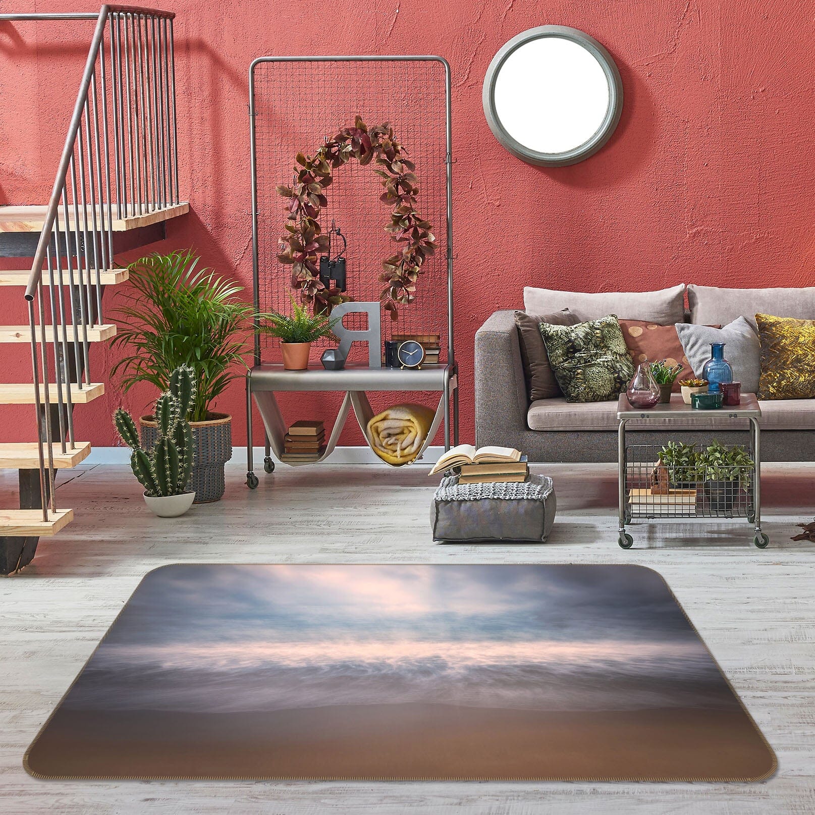 3D Beach Waves 1115 Marco Carmassi Rug Non Slip Rug Mat Mat AJ Creativity Home