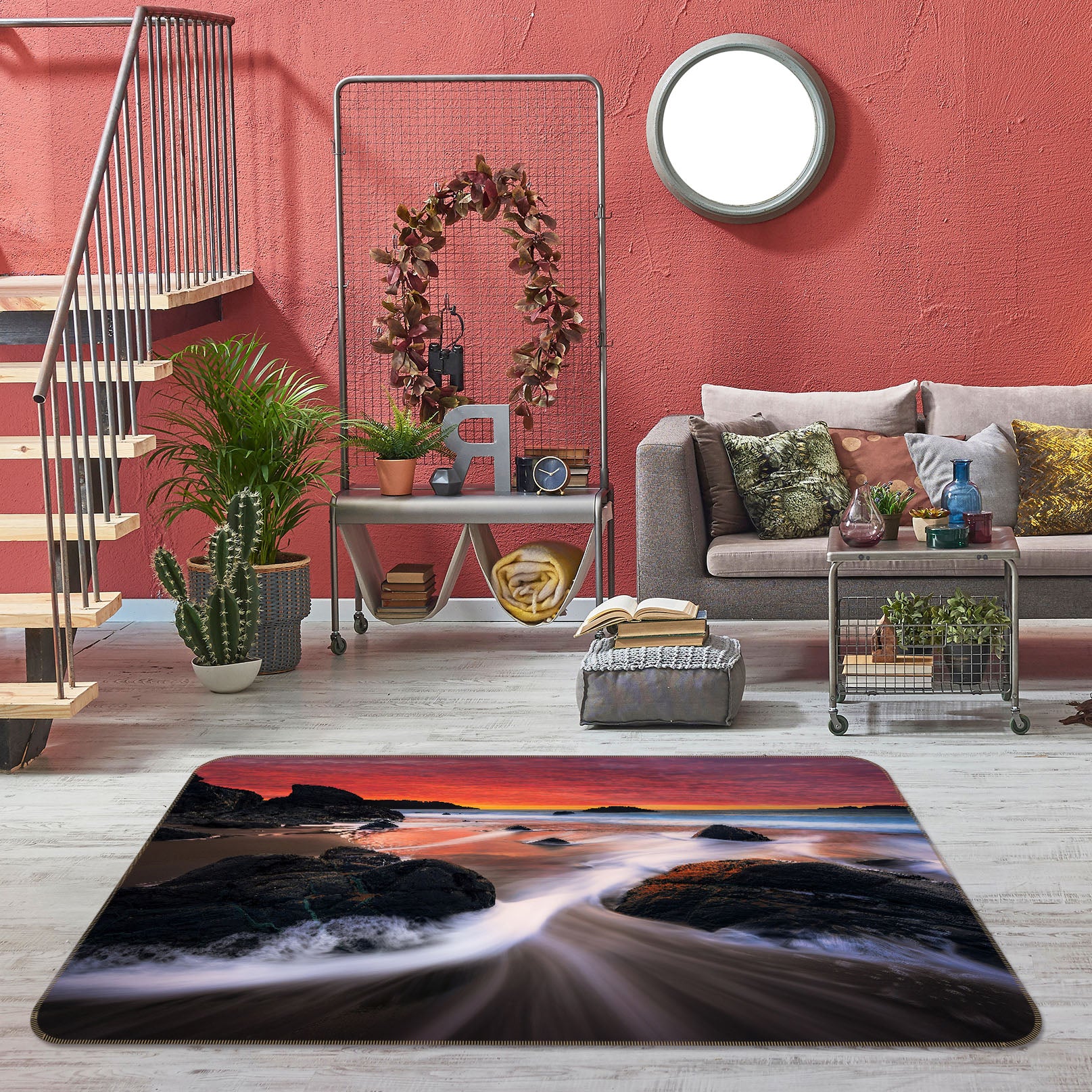 3D Water Stone 35179 Non Slip Rug Mat