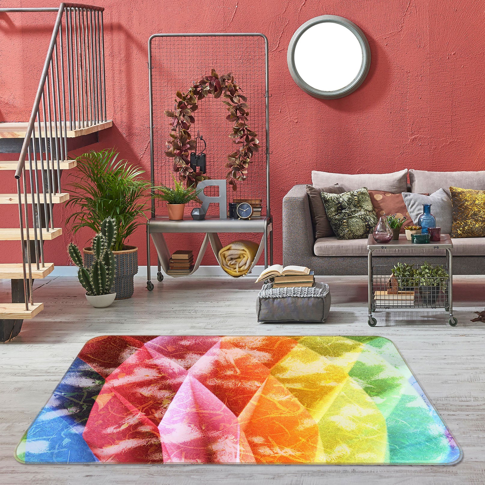 3D Color Cone 70052 Shandra Smith Rug Non Slip Rug Mat