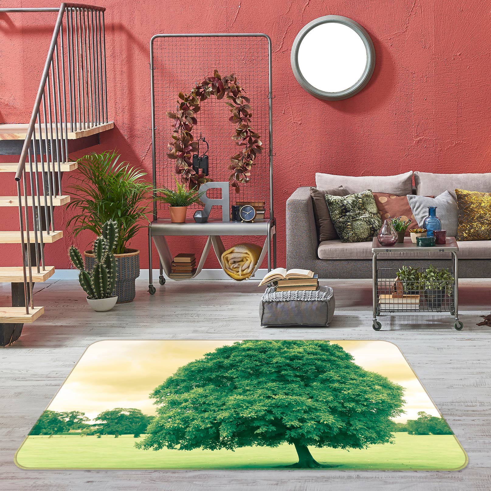3D Trees 75231 Non Slip Rug Mat