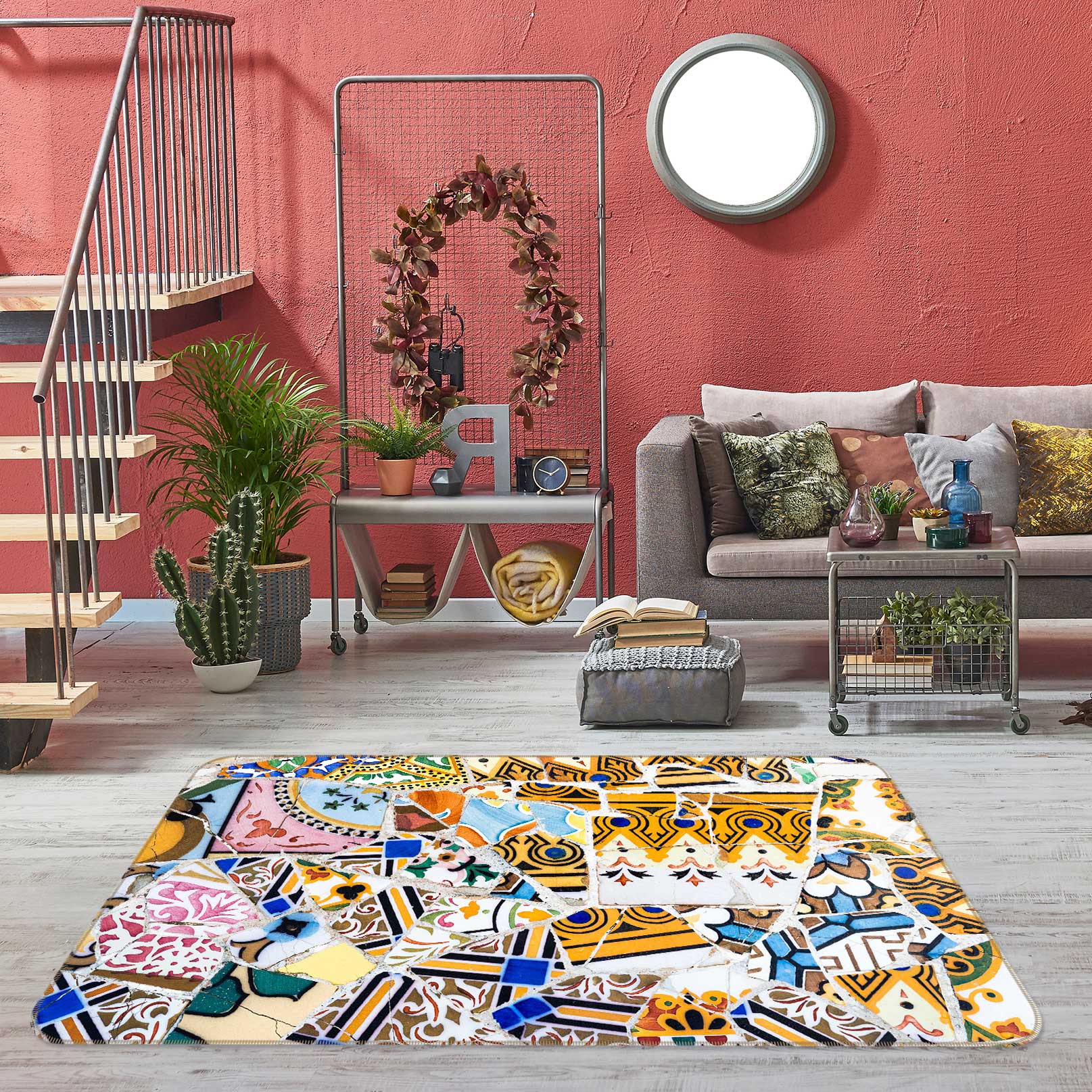 3D Pattern 33021 Non Slip Rug Mat