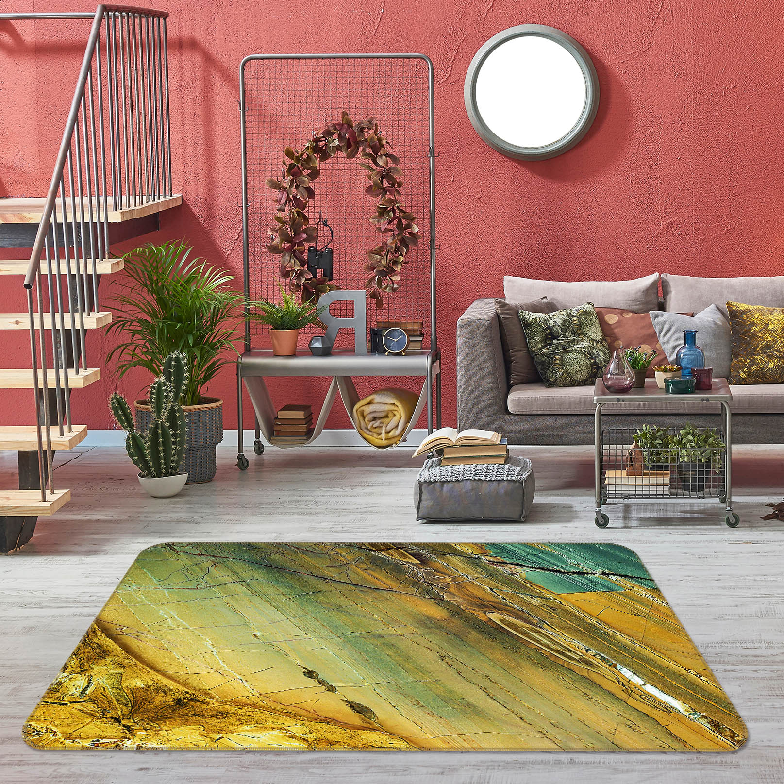 3D Texture 27127 Non Slip Rug Mat