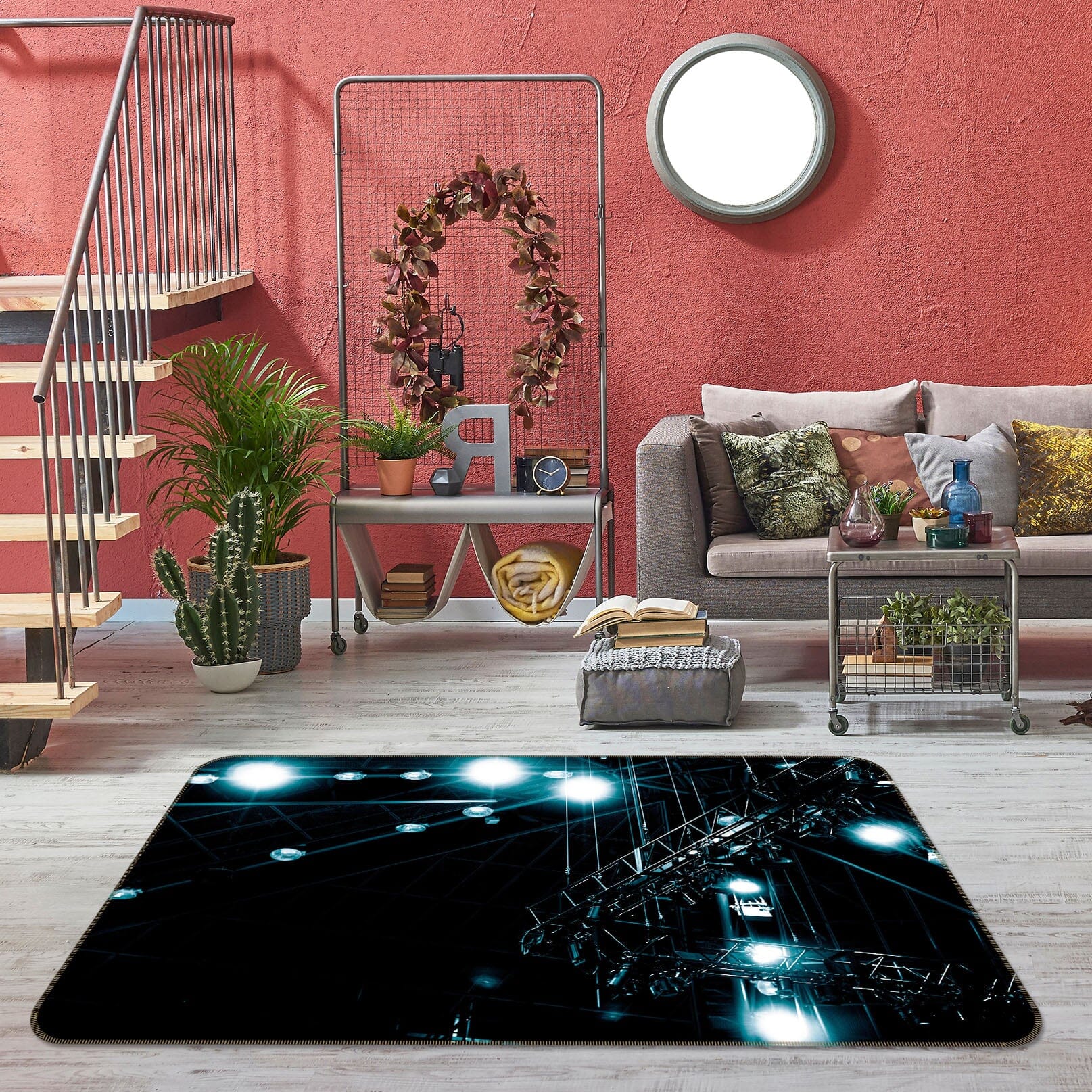 3D Dark Night 1011 Noirblanc777 Rug Non Slip Rug Mat Mat AJ Creativity Home