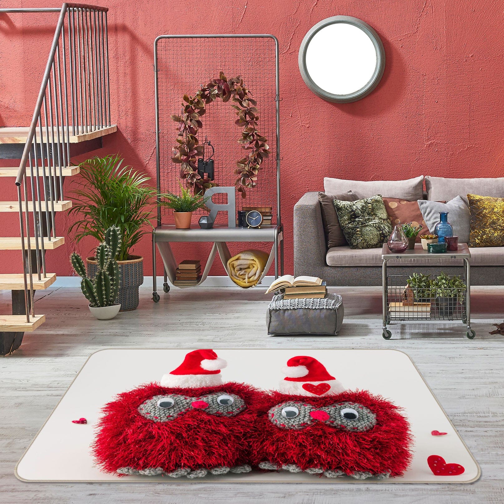 3D Red Doll 3026 Assaf Frank Rug Non Slip Rug Mat Mat AJ Creativity Home