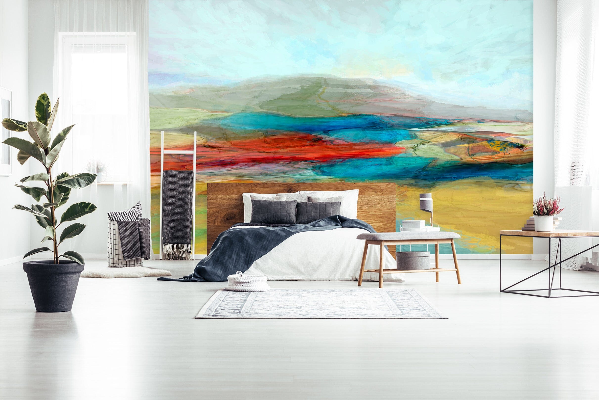 3D Colored Lake 1548 Michael Tienhaara Wall Mural Wall Murals Wallpaper AJ Wallpaper 2