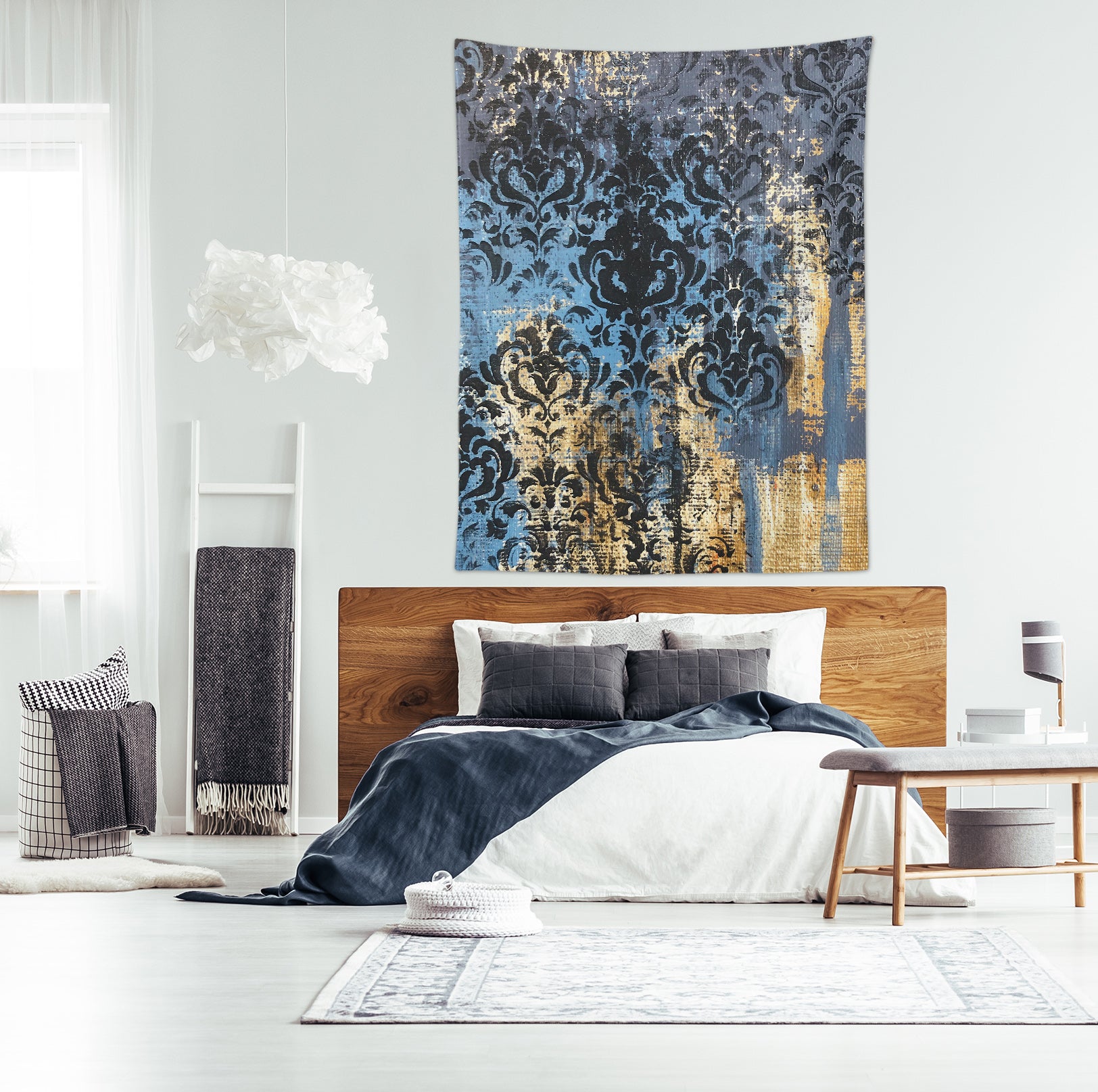 3D Blue Pattern Paint 3549 Skromova Marina Tapestry Hanging Cloth Hang