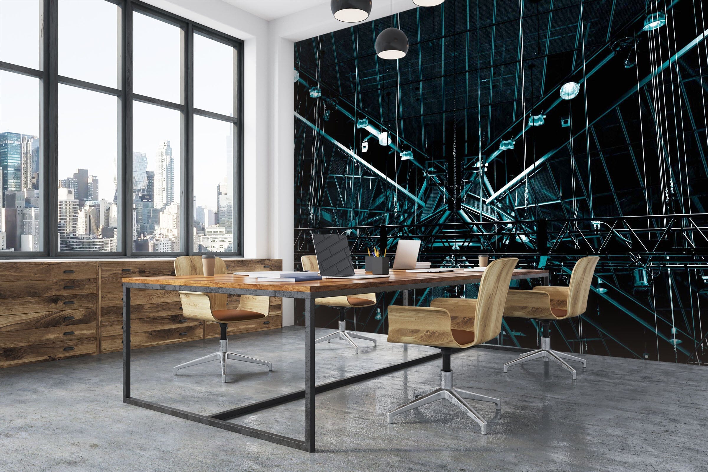 3D Raindrop Metal 107 Noirblanc777 Wall Mural Wall Murals Wallpaper AJ Wallpaper 2