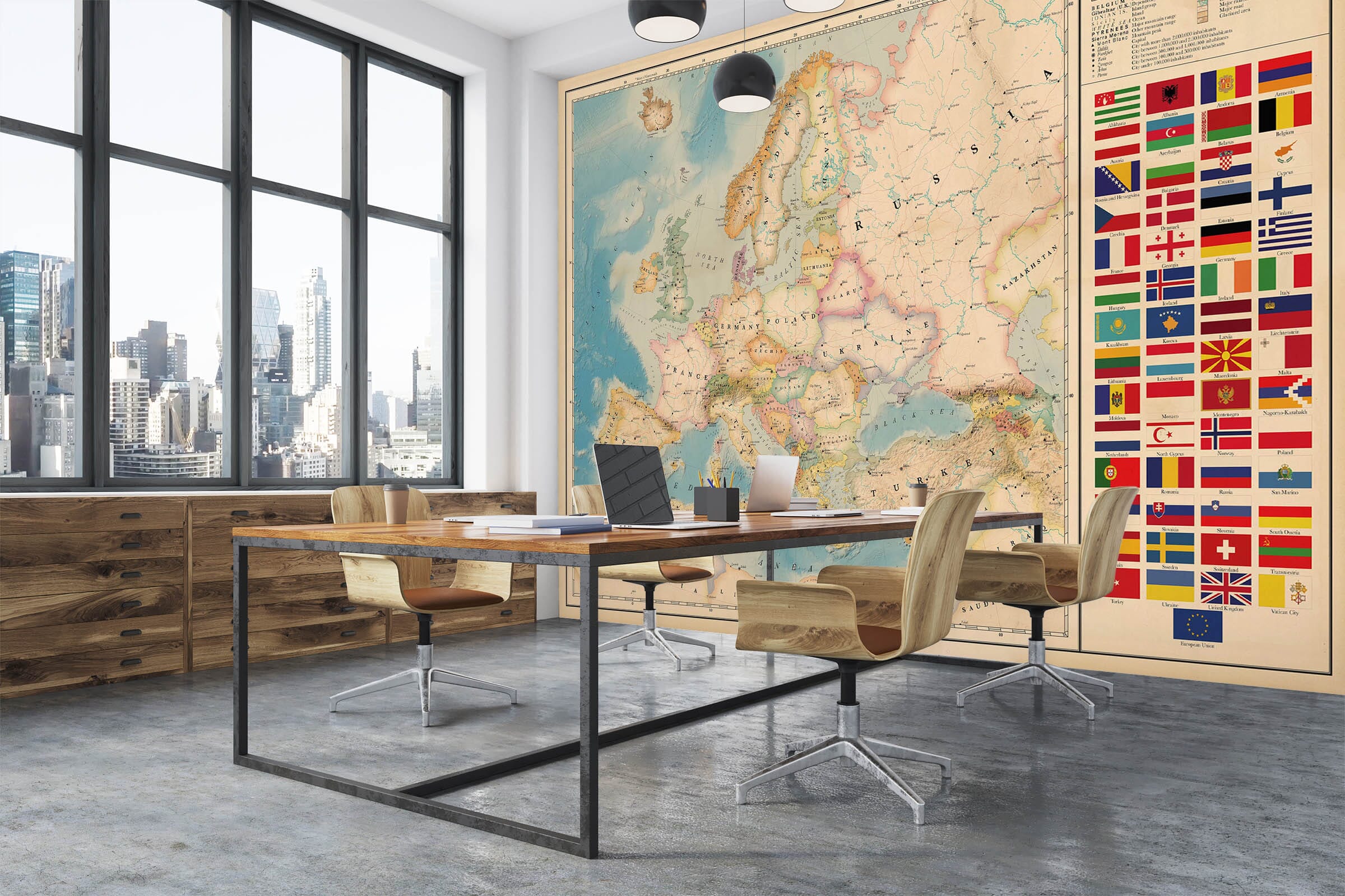 3D Color Painting 2007 World Map Wall Murals Wallpaper AJ Wallpaper 2