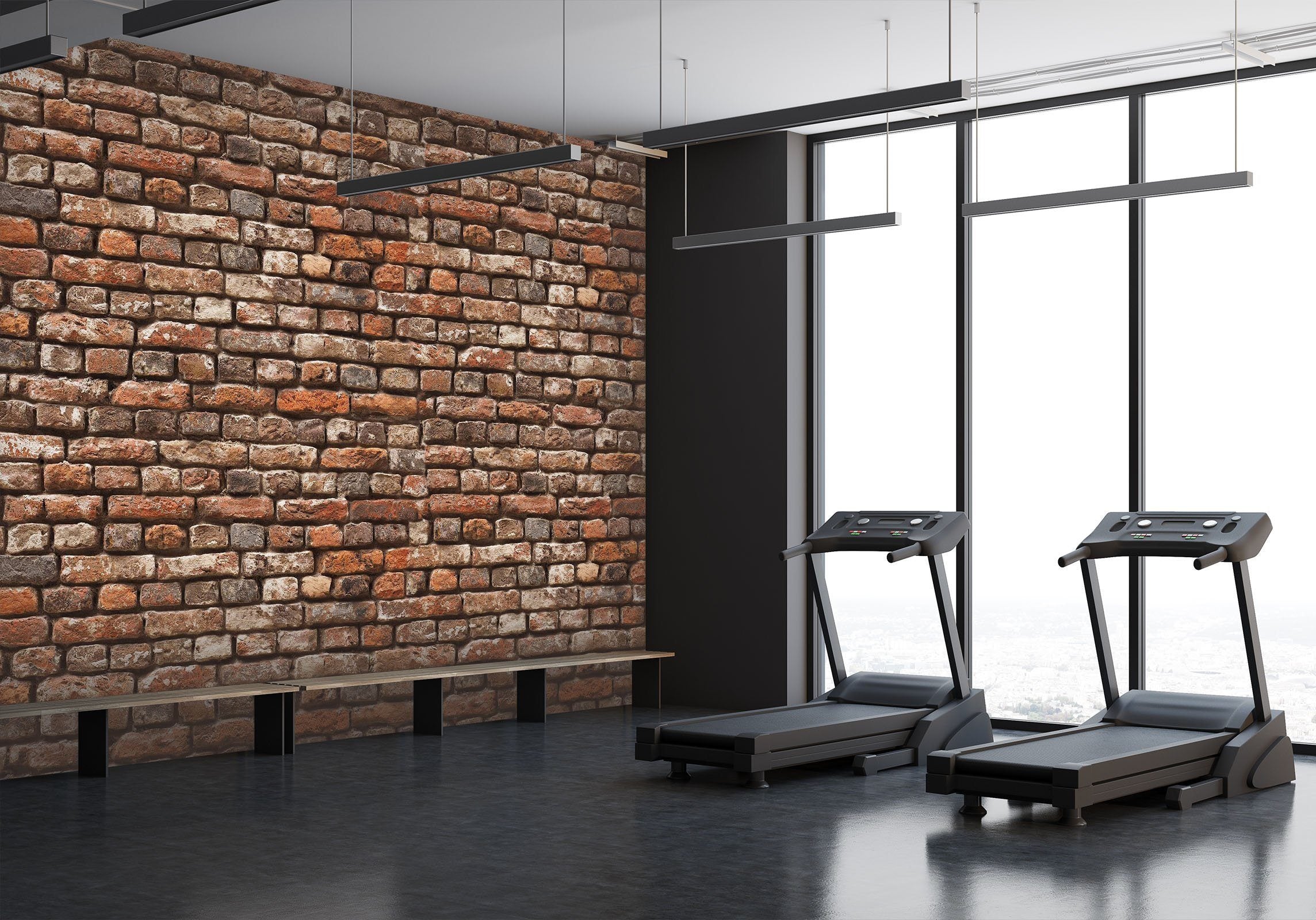 3D Brown Brick wall 22 Wall Murals Wallpaper AJ Wallpaper